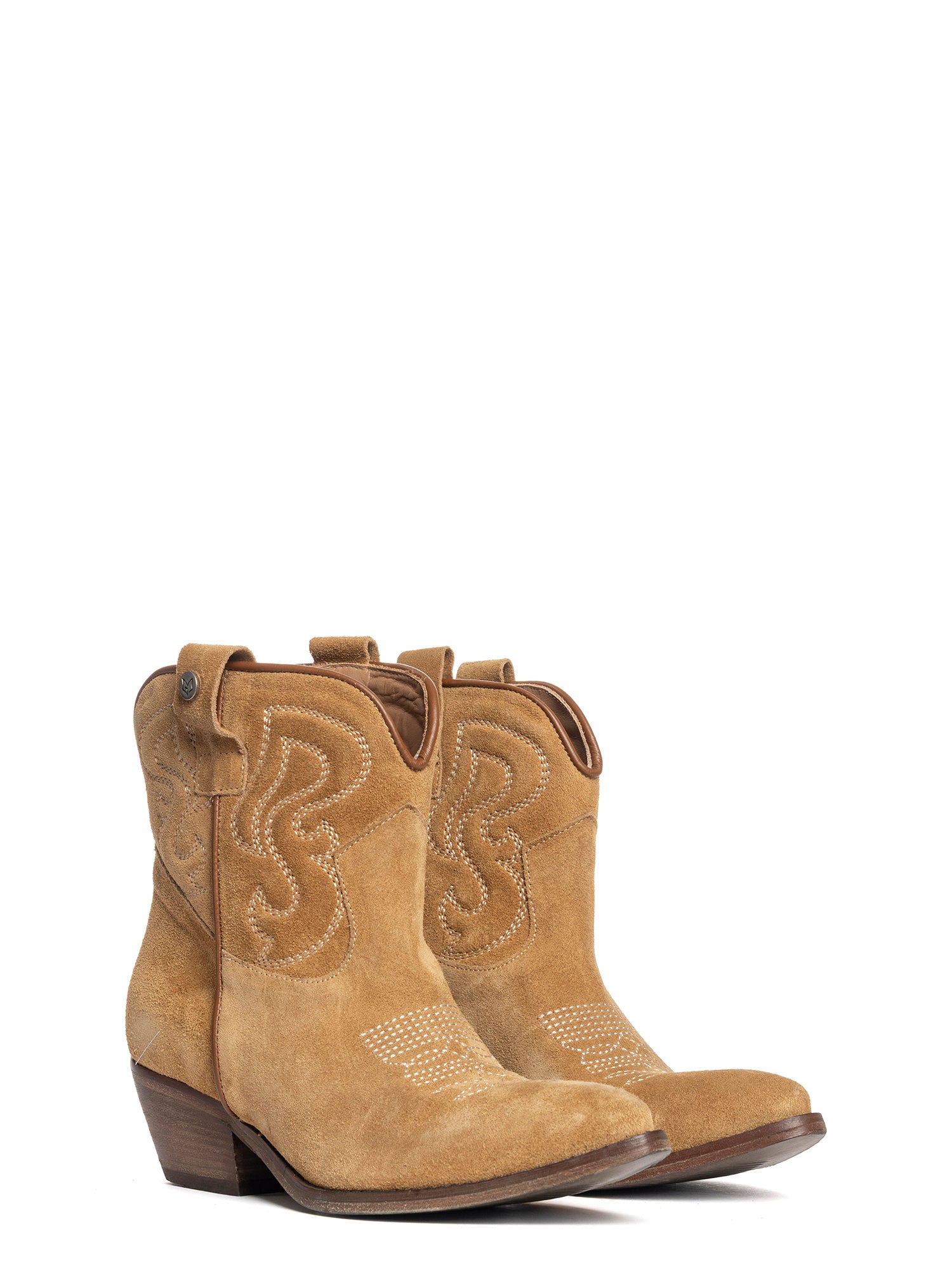 Alma Tronchetti texani in camoscio alce