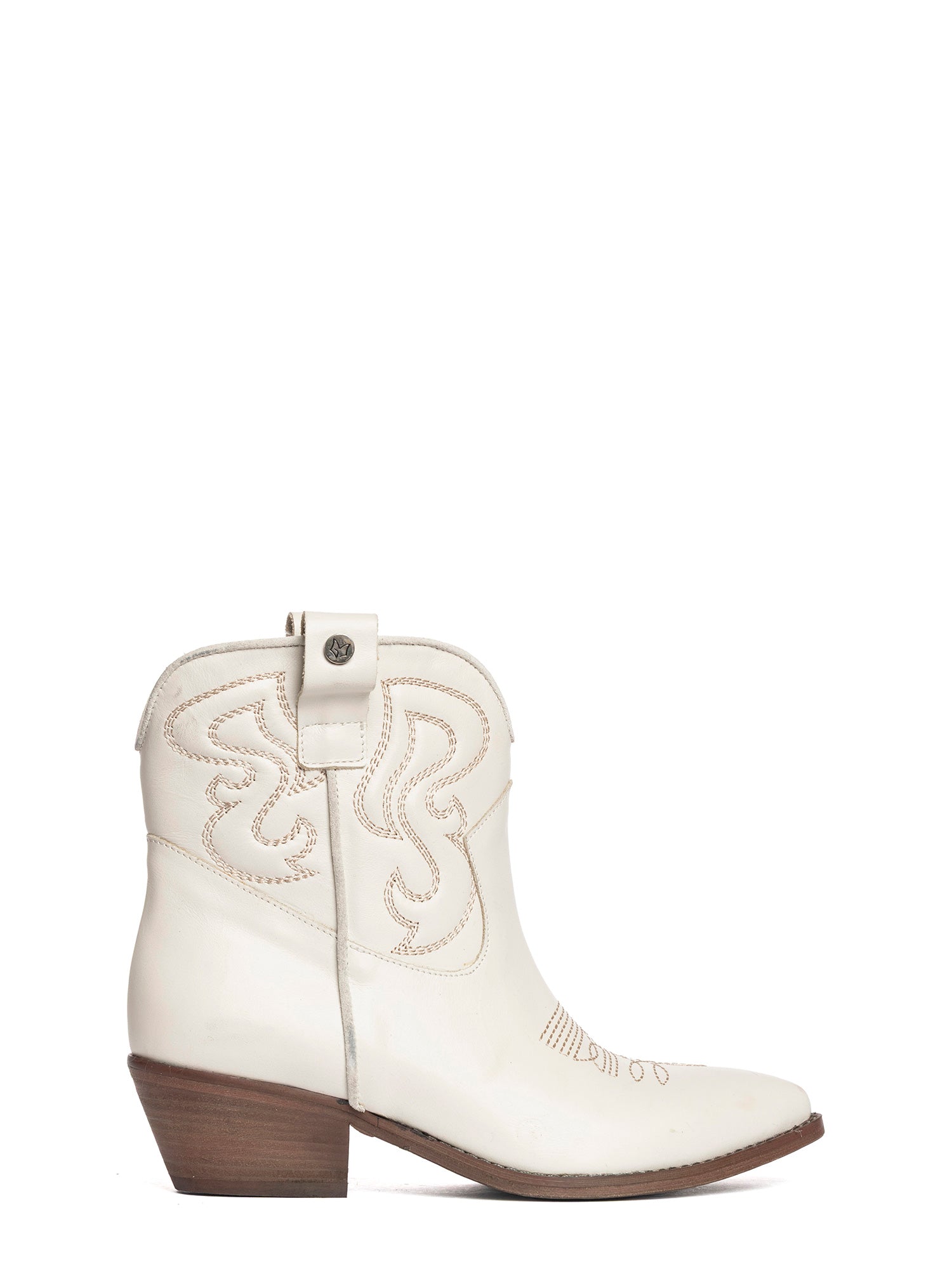 Alma Tronchetti texani in vitello off-white