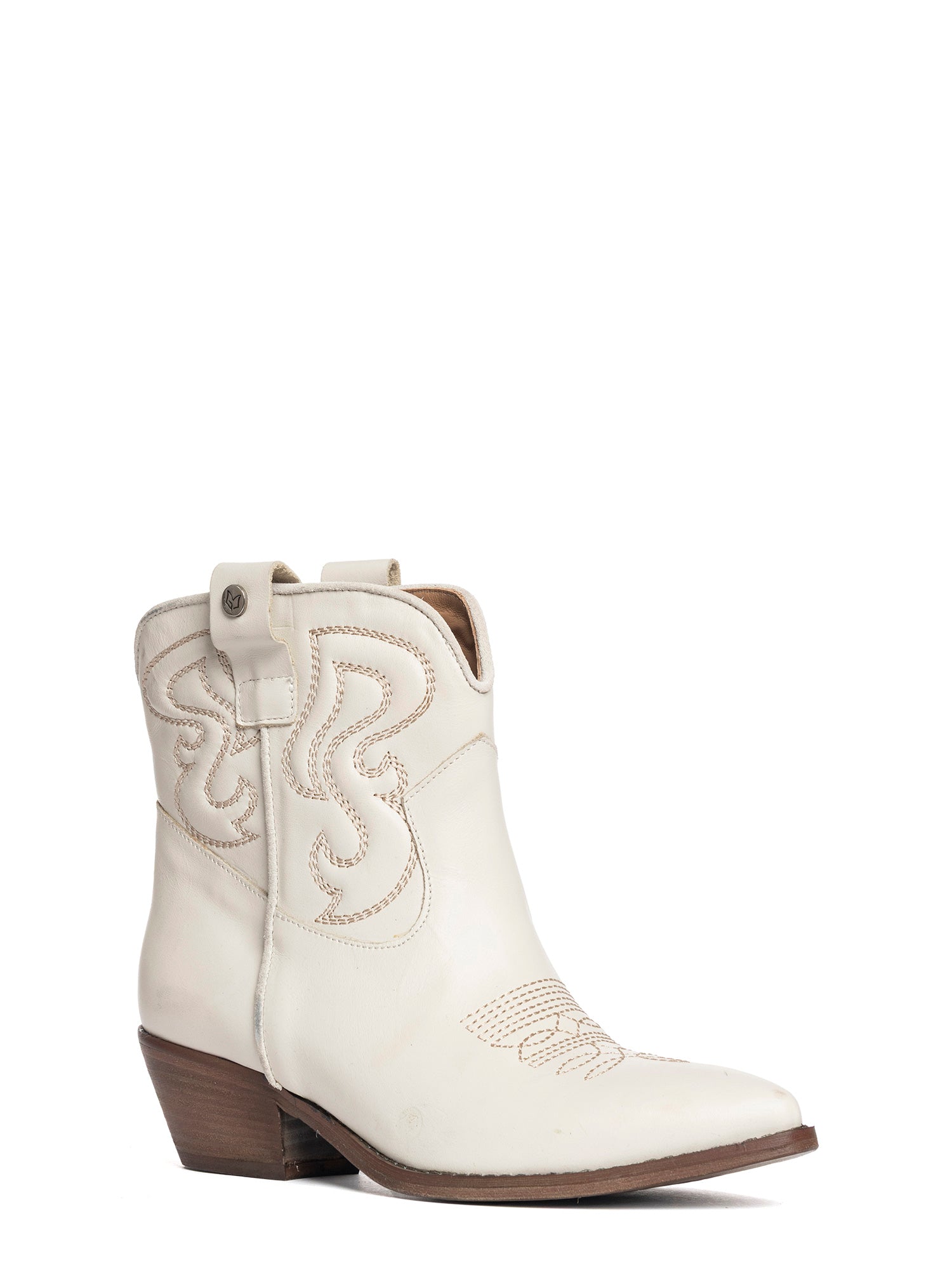 Alma Tronchetti texani in vitello off-white