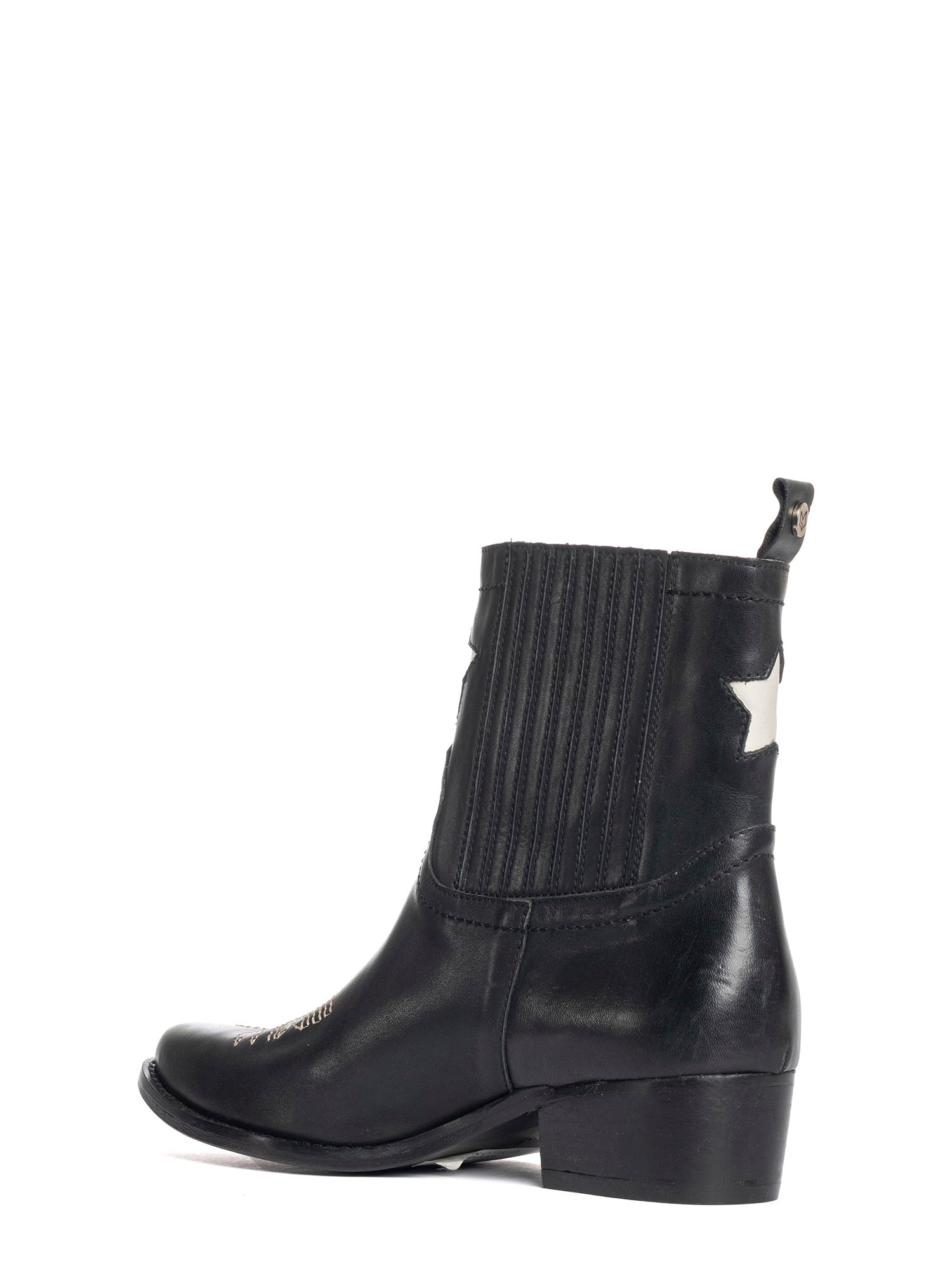 Annabel Tronchetti texani in vitello nero