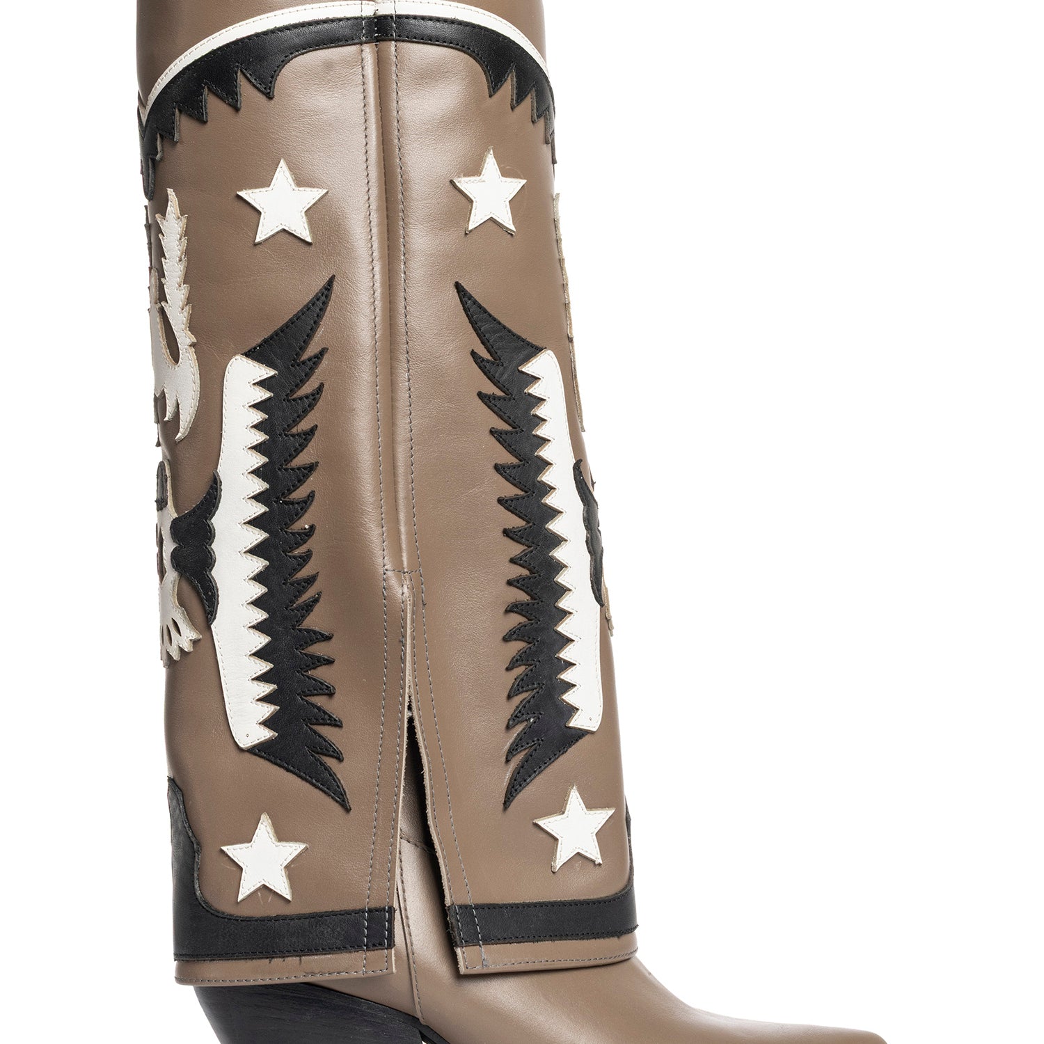 Avana Stivali texani in vitello tubero
