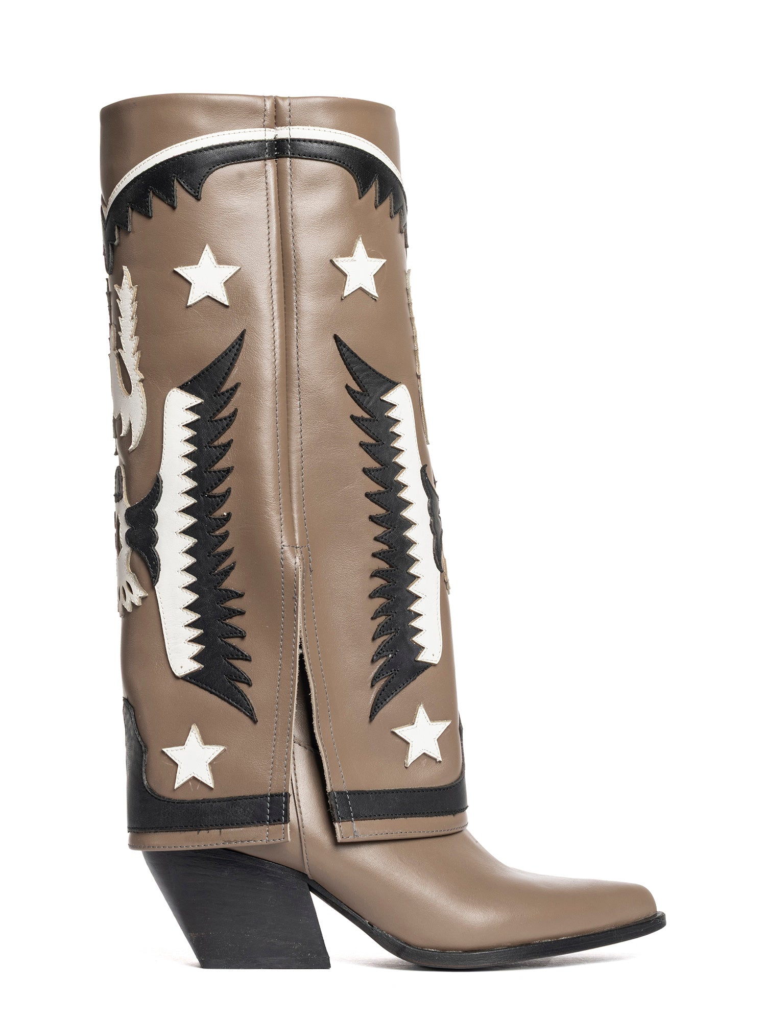 Avana Stivali texani in vitello tubero