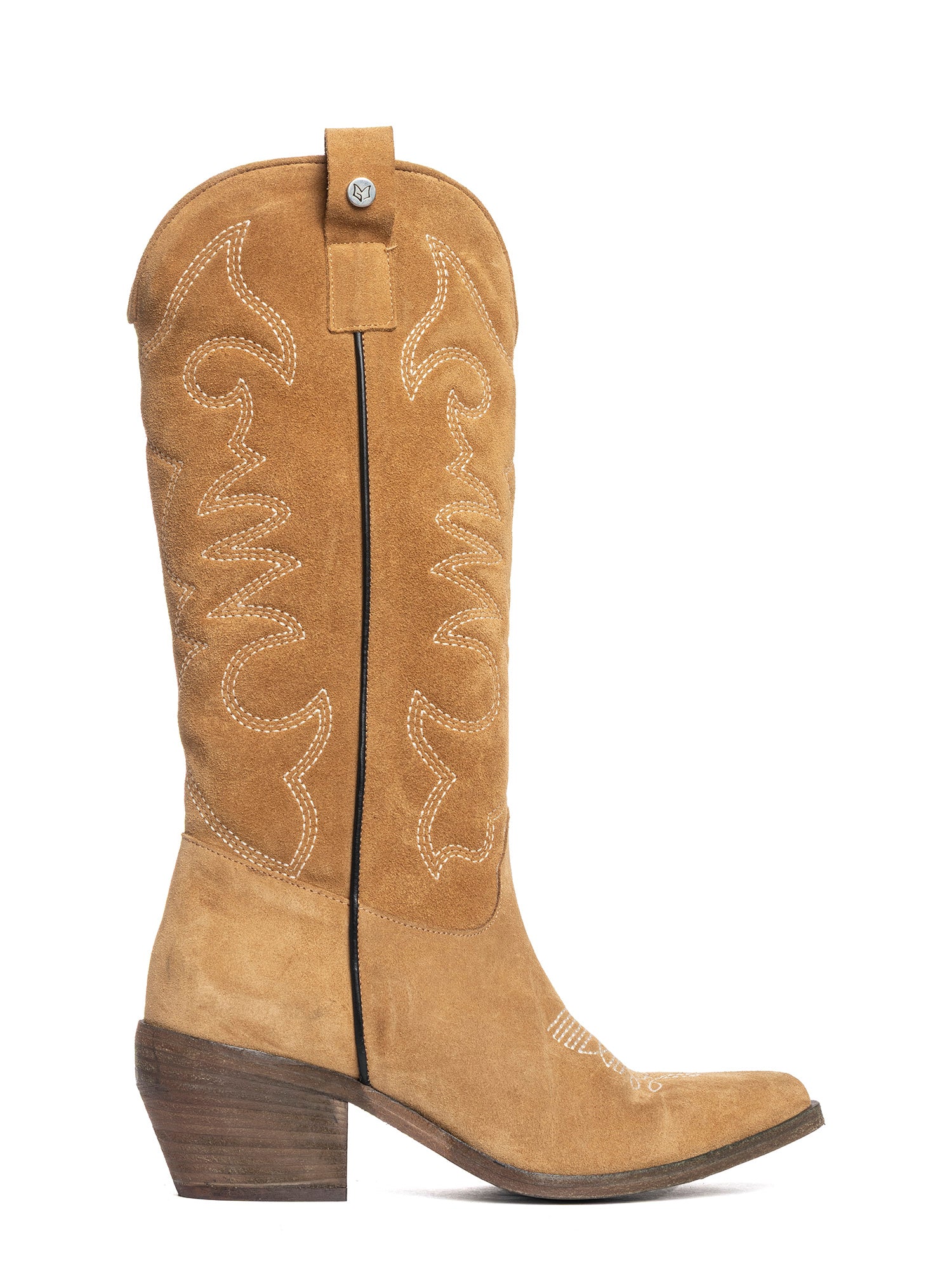 Belen Stivali texani in camoscio alce