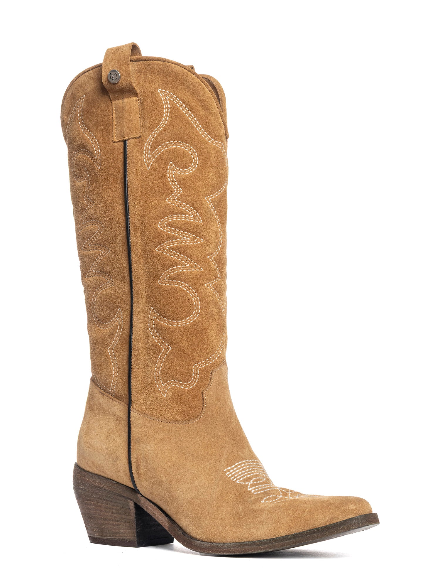 Belen Stivali texani in camoscio alce