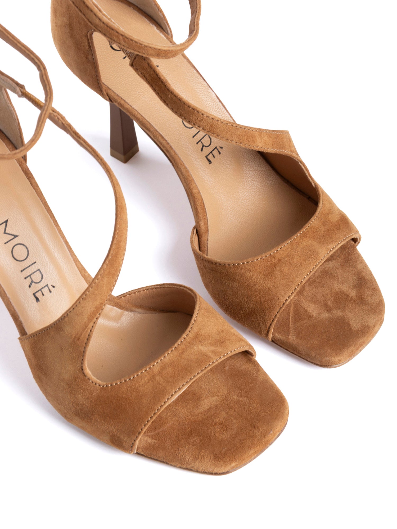 Berenge  Sandali spuntati in camoscio cuoio