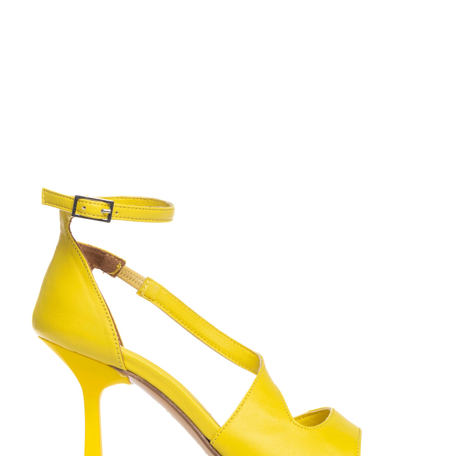 Berenge  Sandali spuntati in nappa lemon