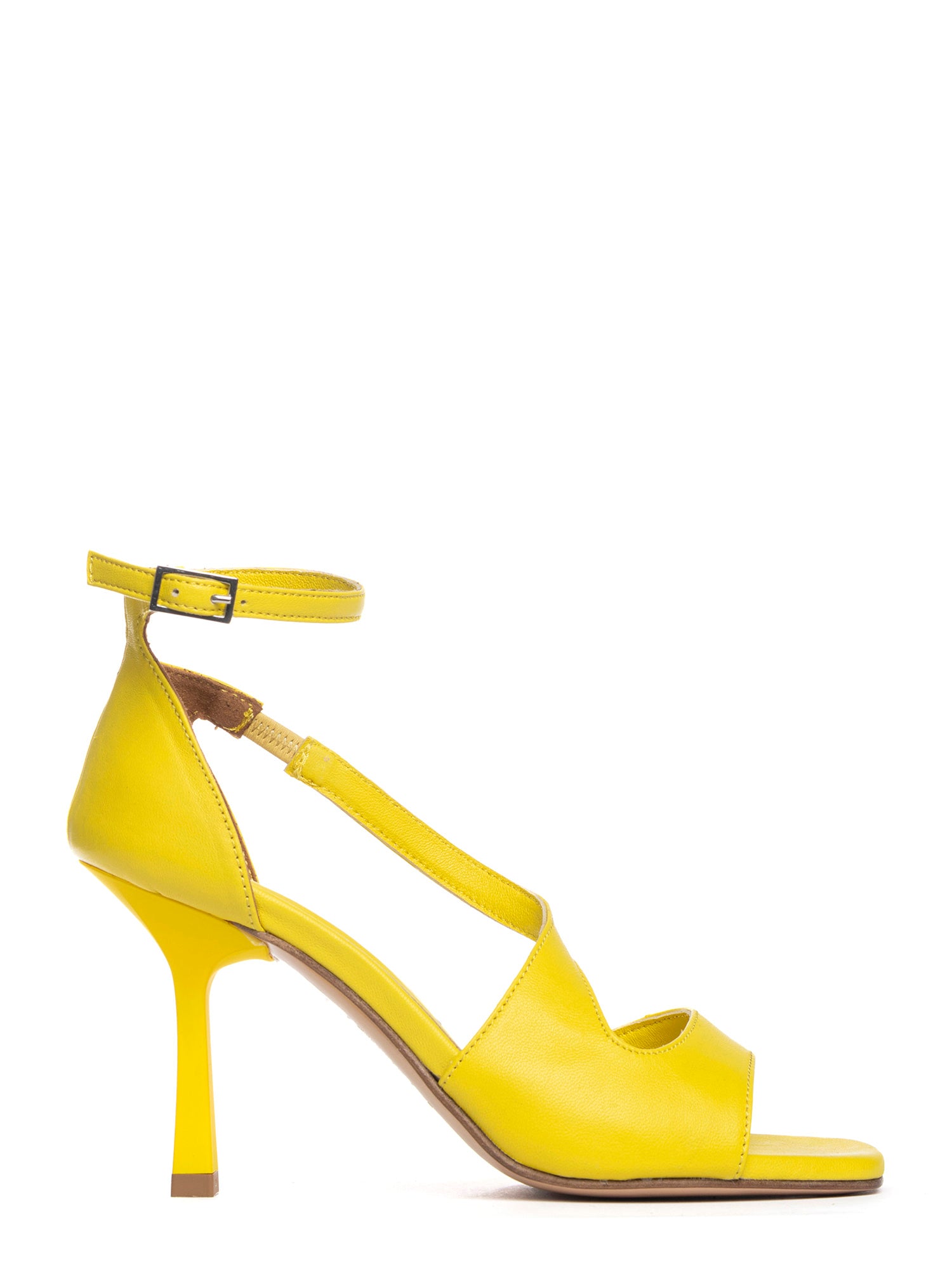 Berenge  Sandali spuntati in nappa lemon