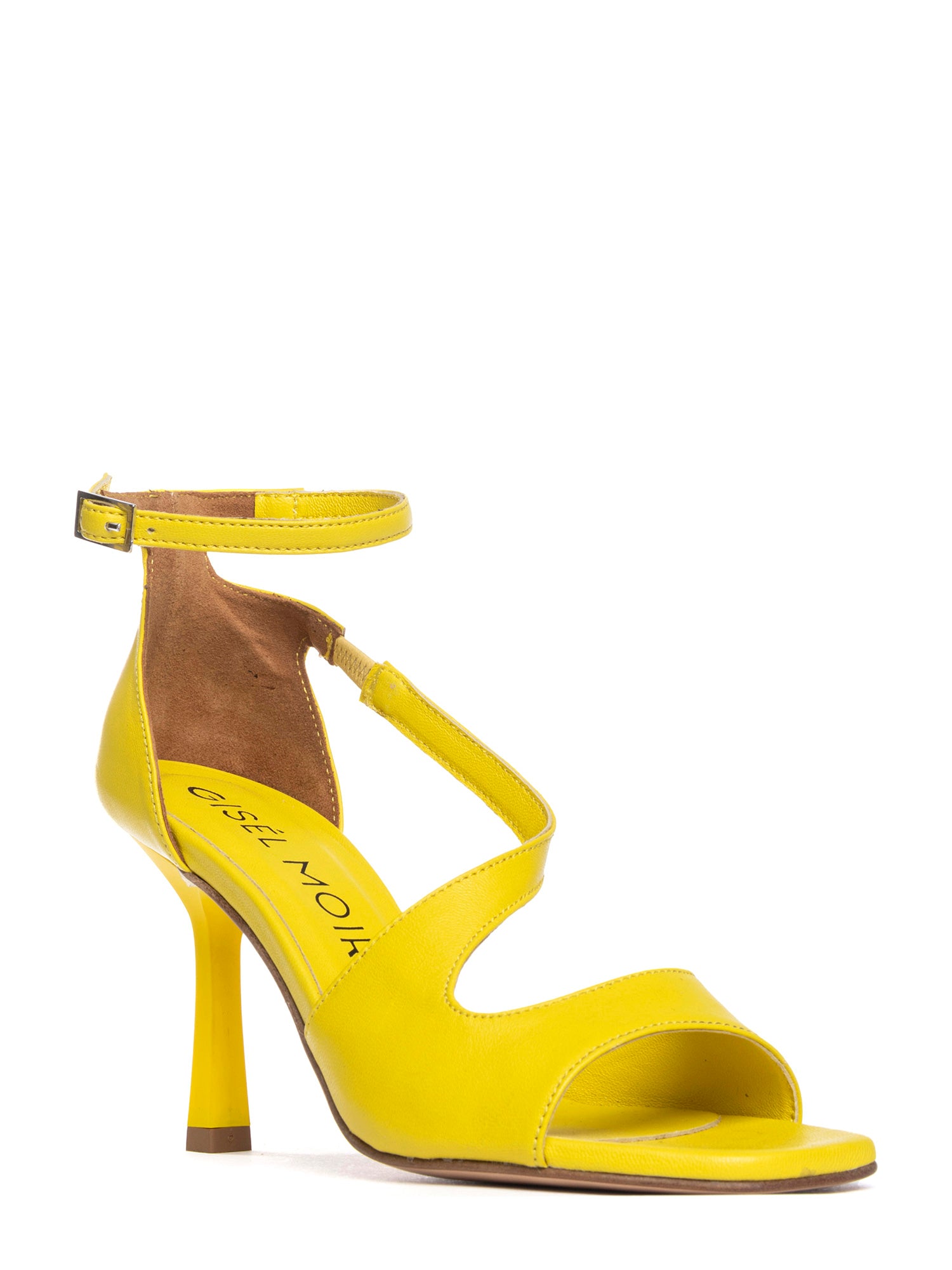 Berenge  Sandali spuntati in nappa lemon