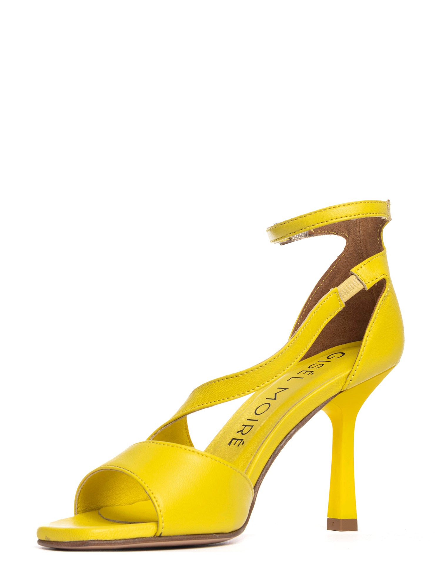 Berenge  Sandali spuntati in nappa lemon