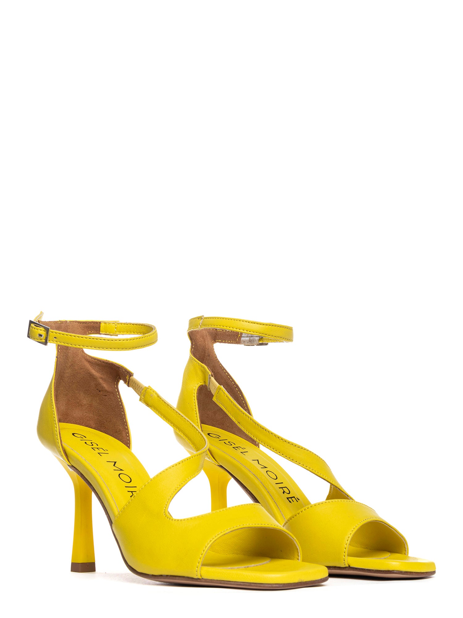 Berenge  Sandali spuntati in nappa lemon