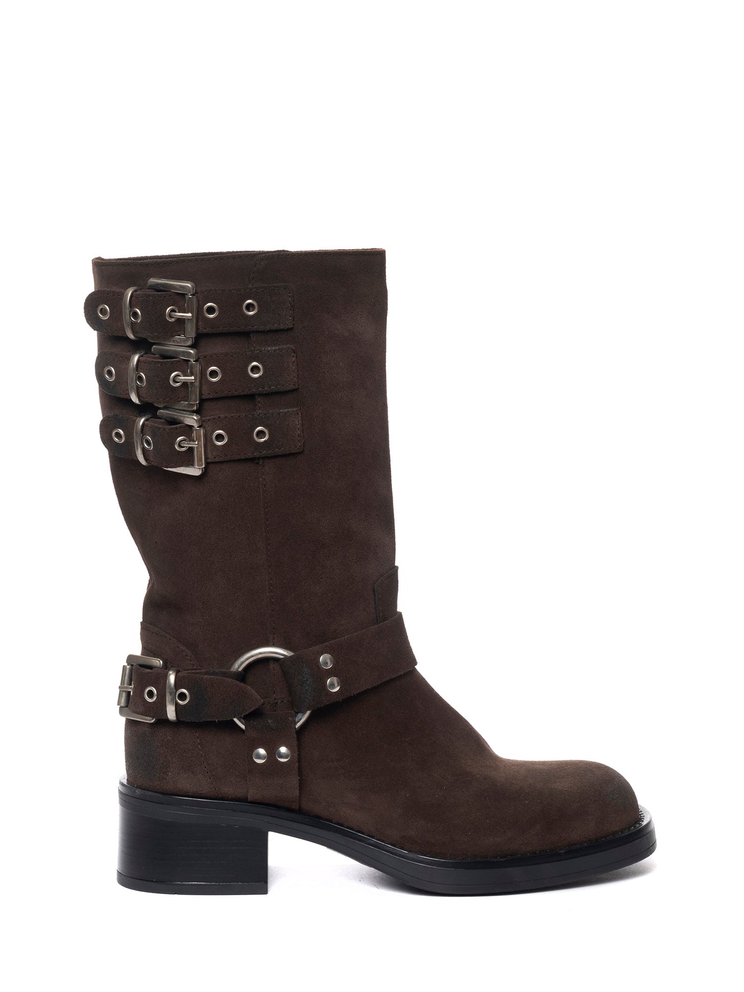 Biker Bredford in camoscio testa di moro