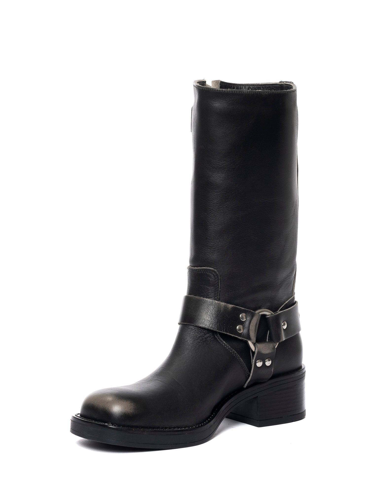 Chester Biker in smoked calfskin