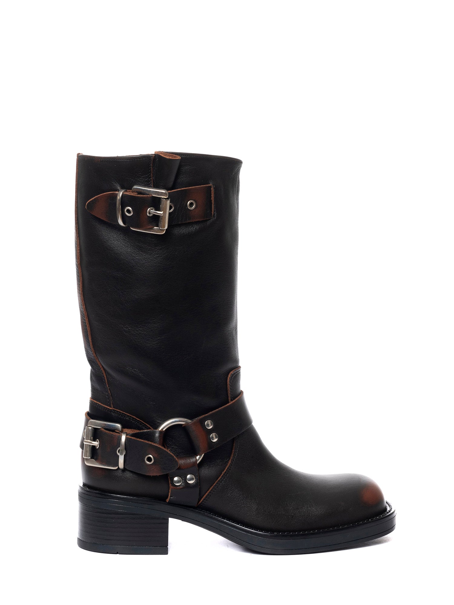 Chester Biker in vitello asportato marrone
