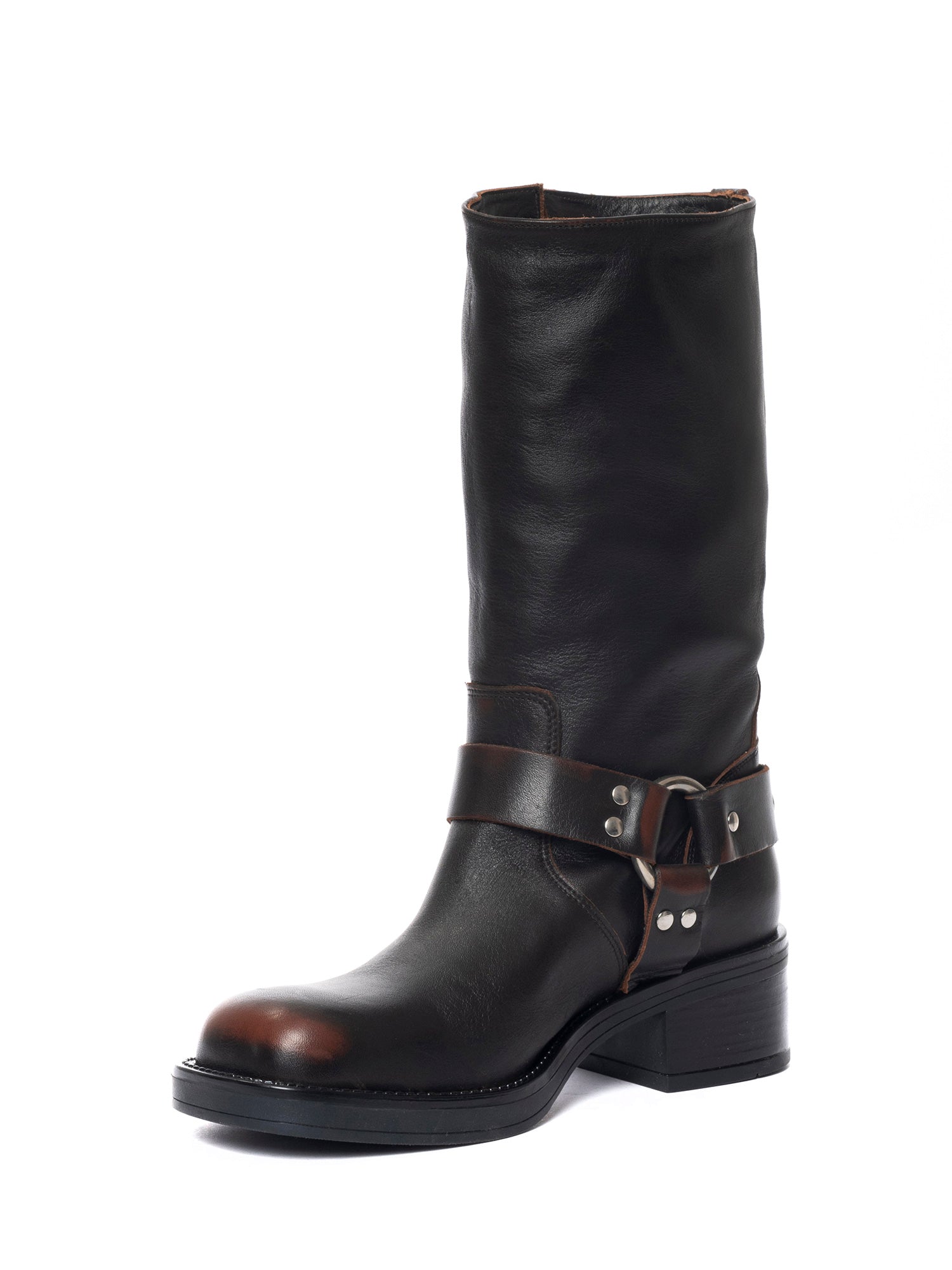 Chester Biker in vitello asportato marrone