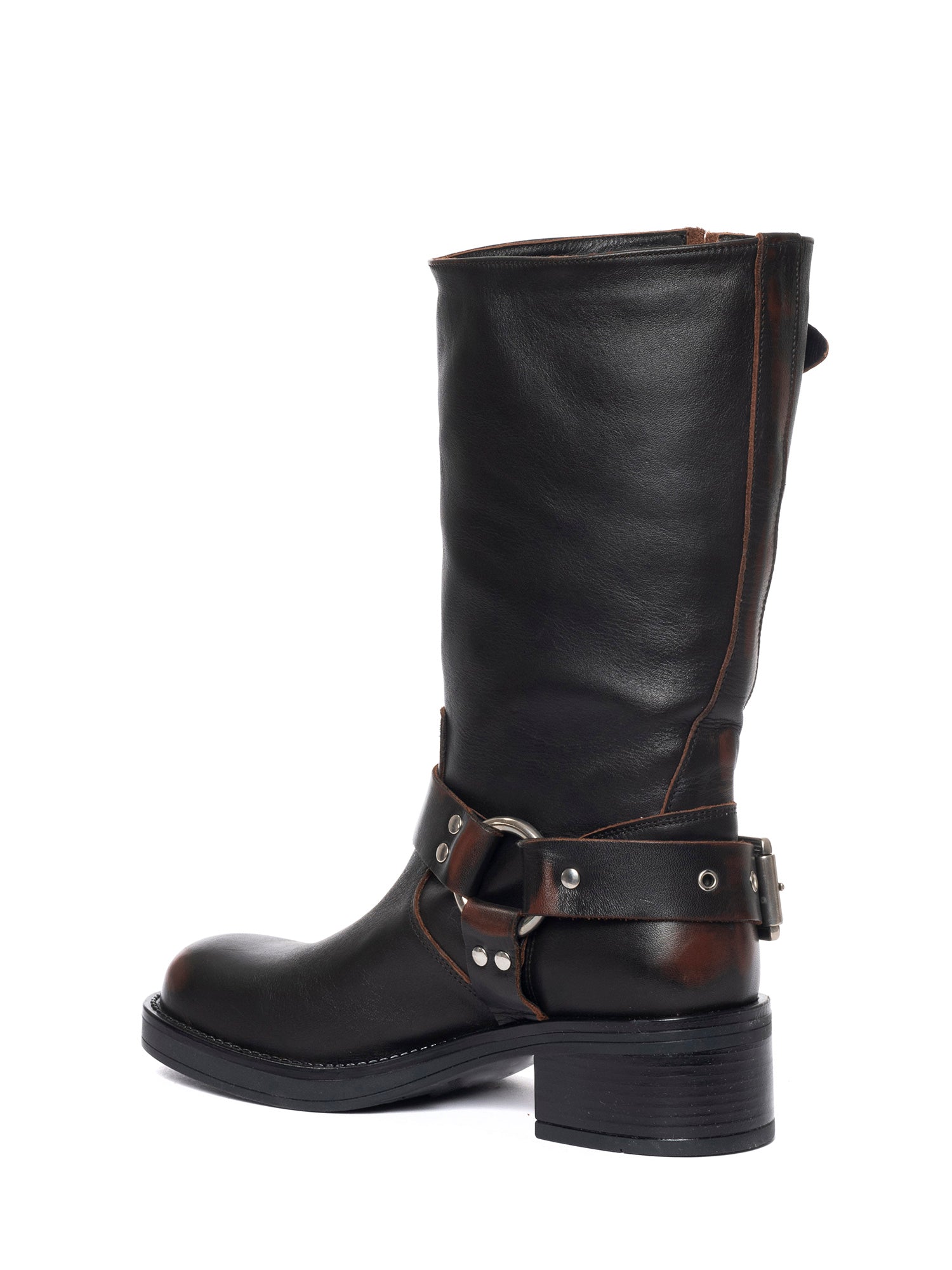 Chester Biker in vitello asportato marrone