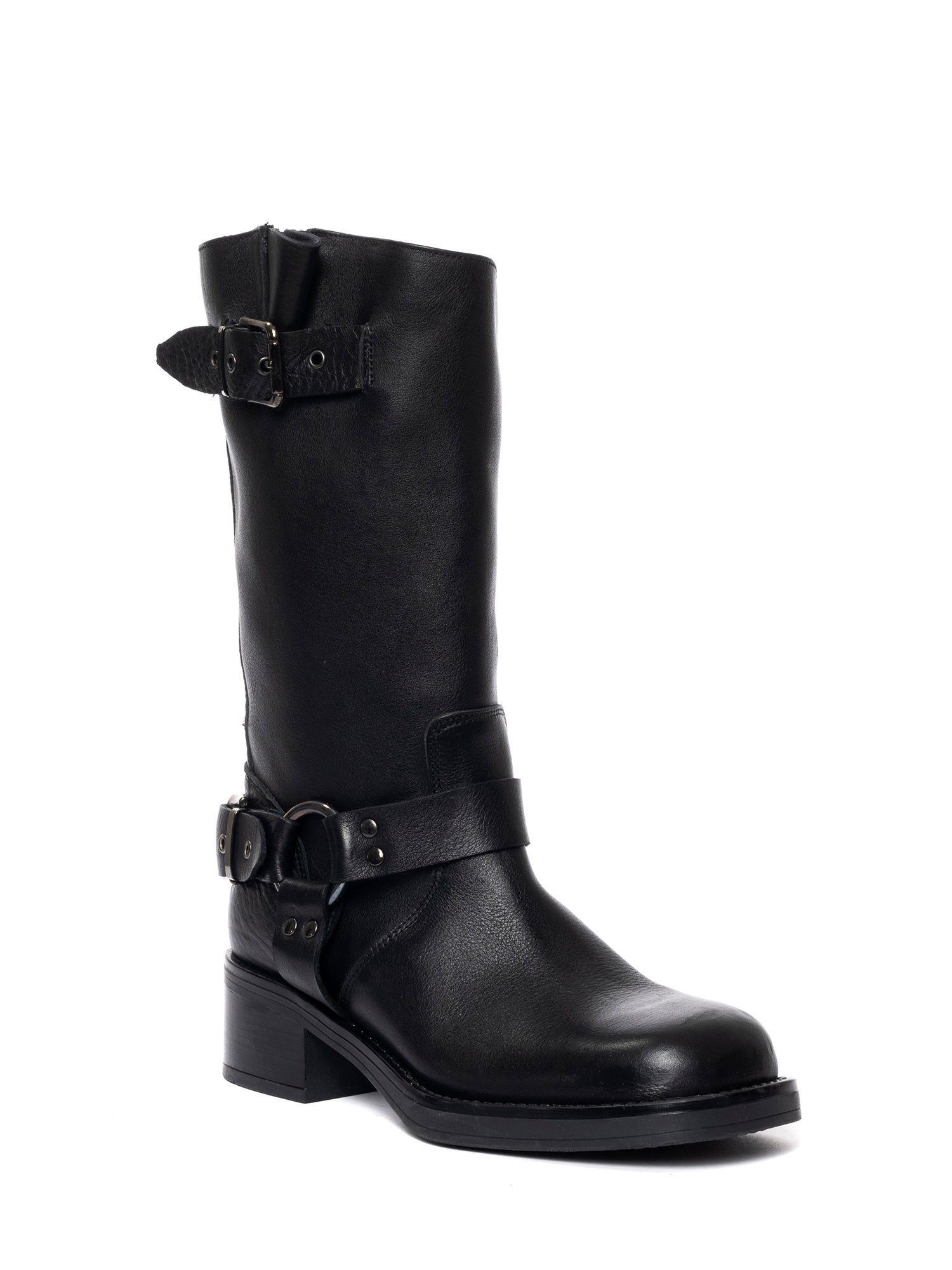 Chester Biker in montone nero