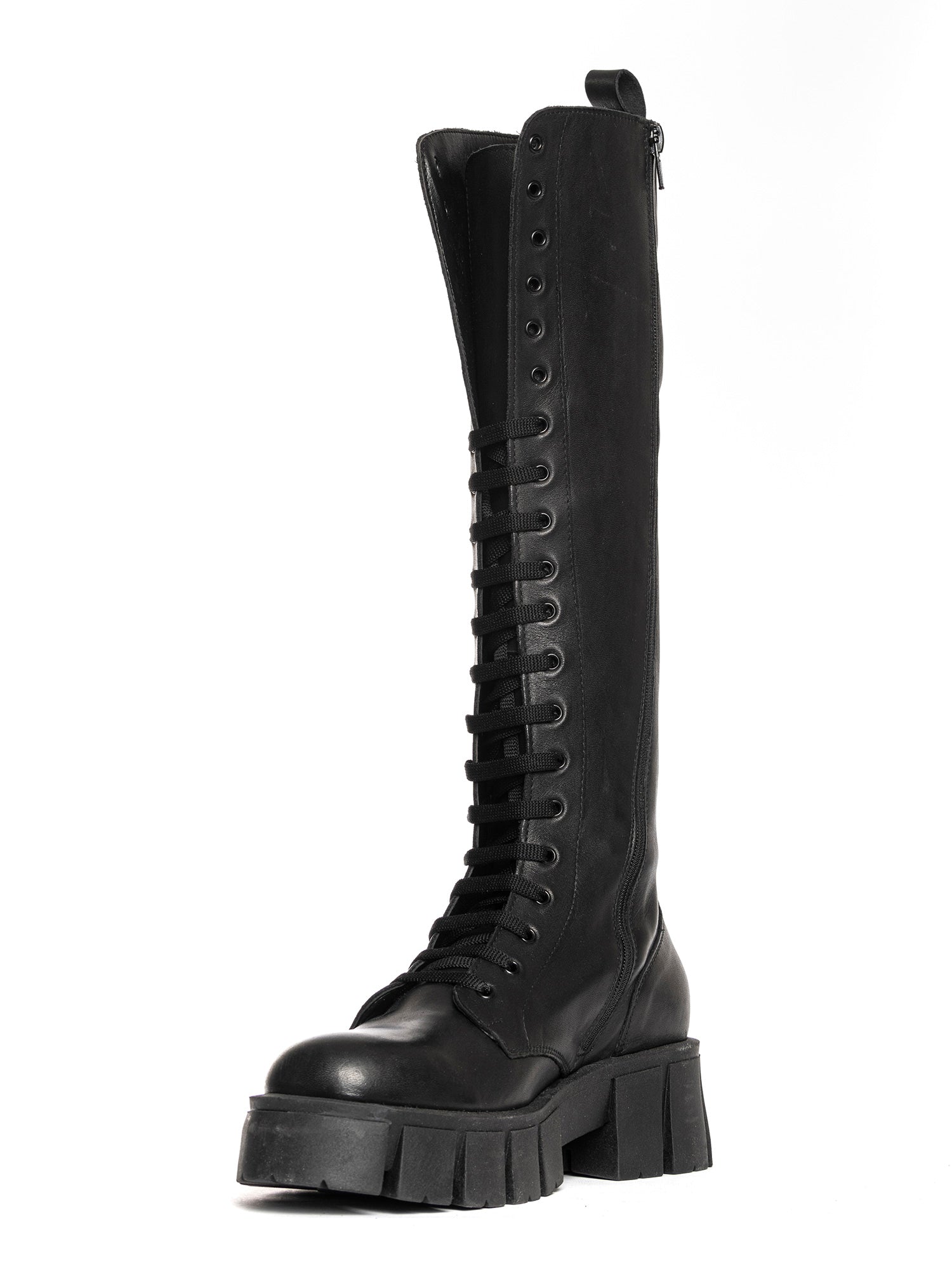 Cooper Biker in black calfskin
