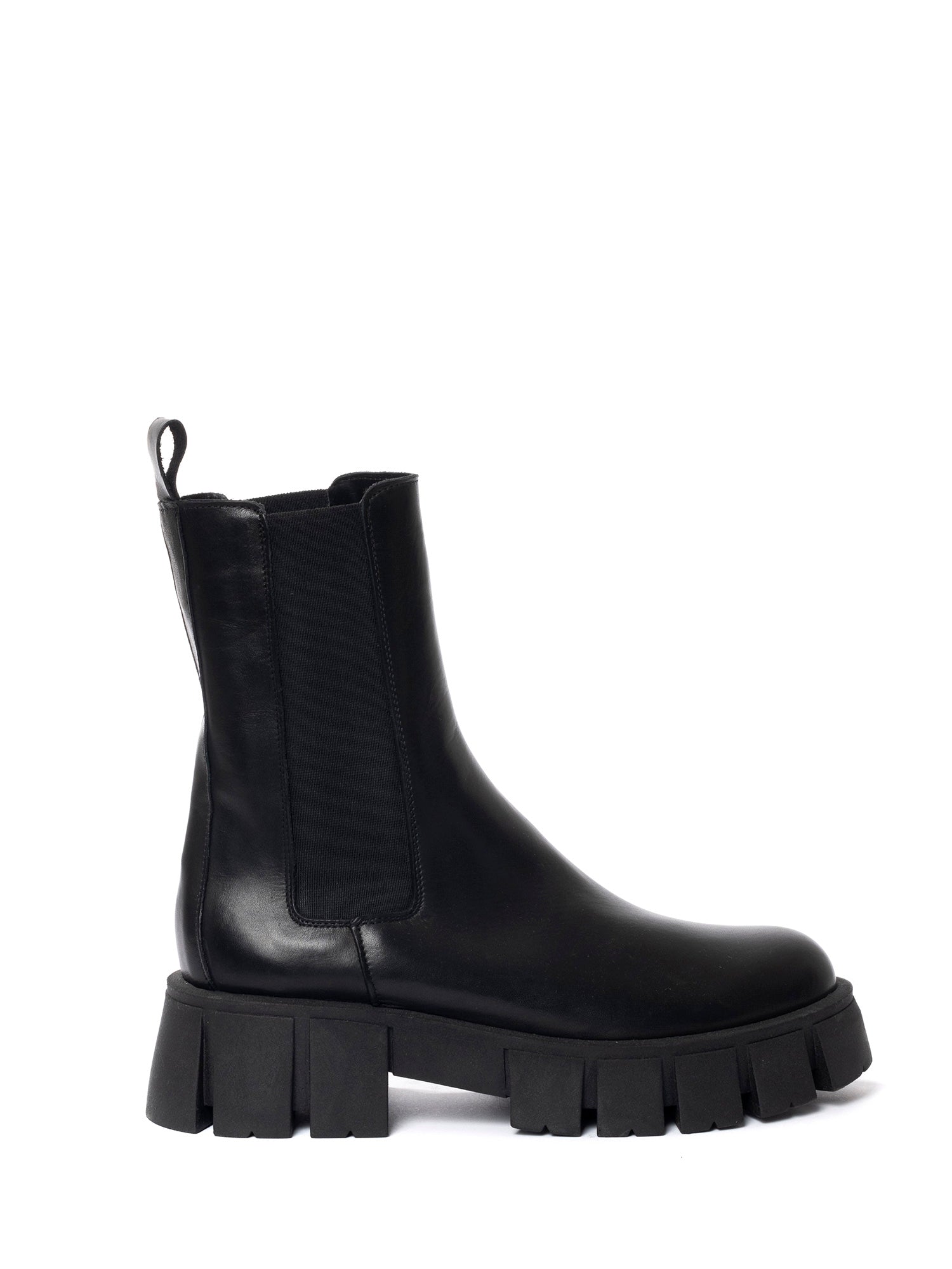 Copenhagen Biker in black calfskin