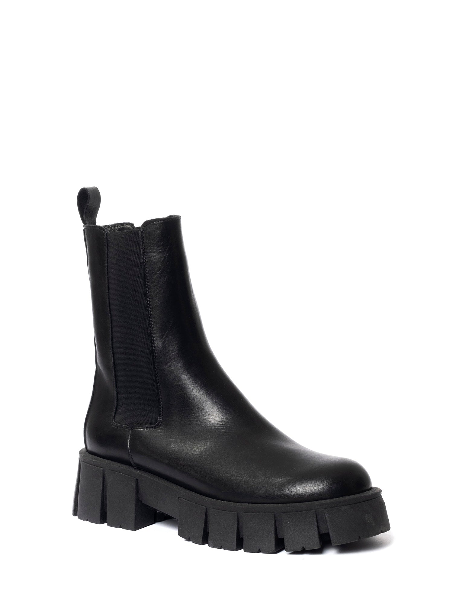 Copenhagen Biker in black calfskin