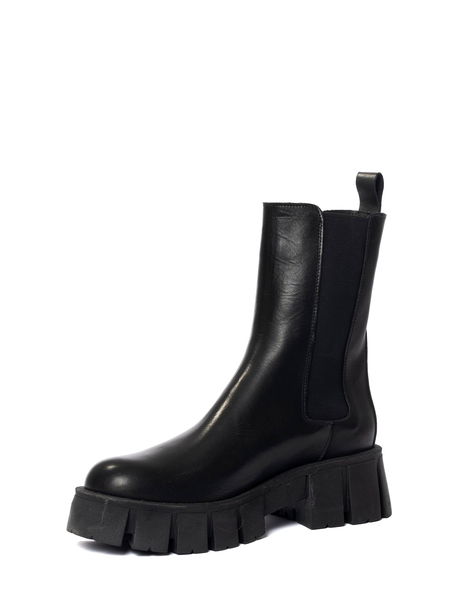Copenhagen Biker in black calfskin