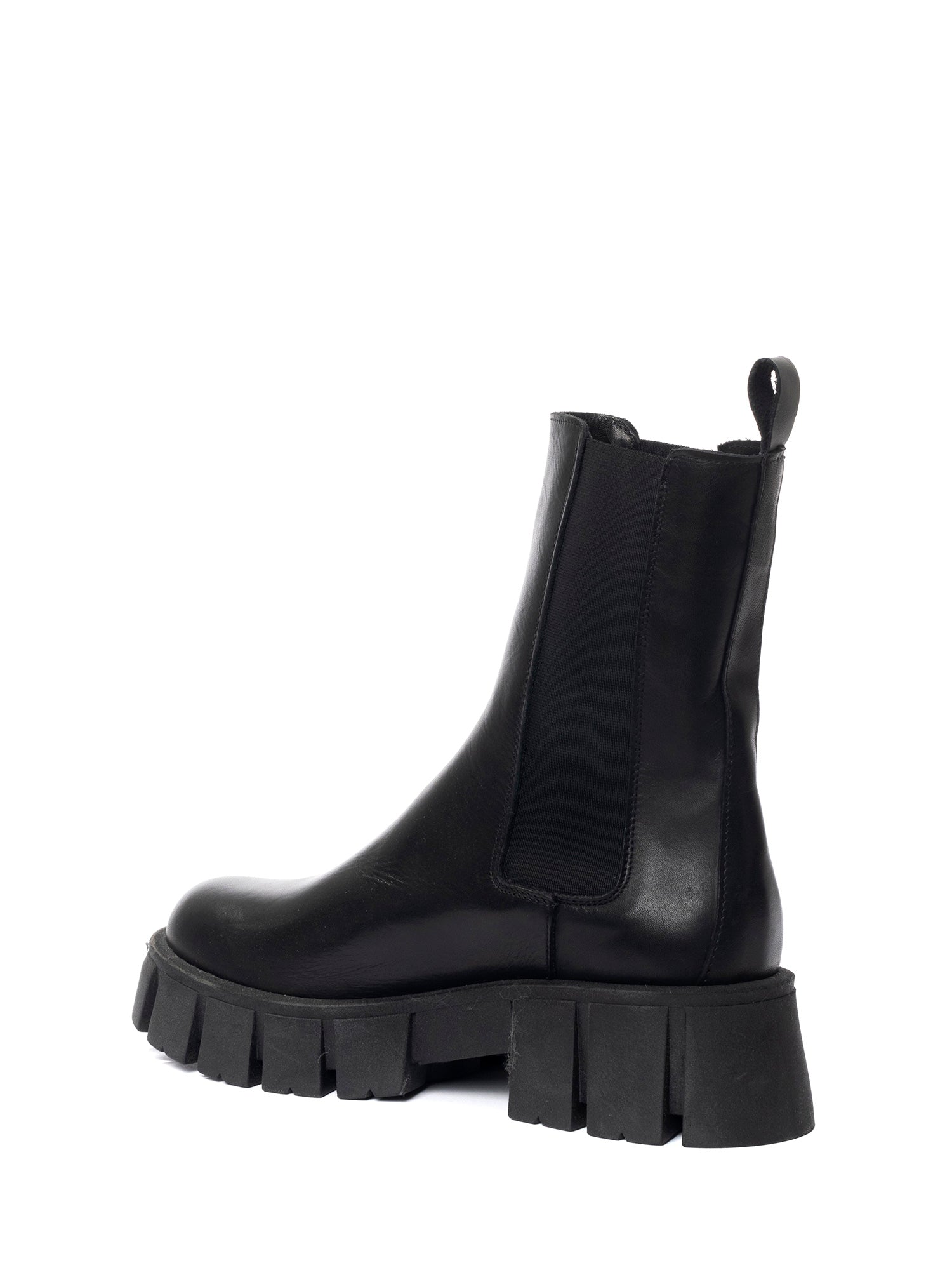 Copenhagen Biker in black calfskin