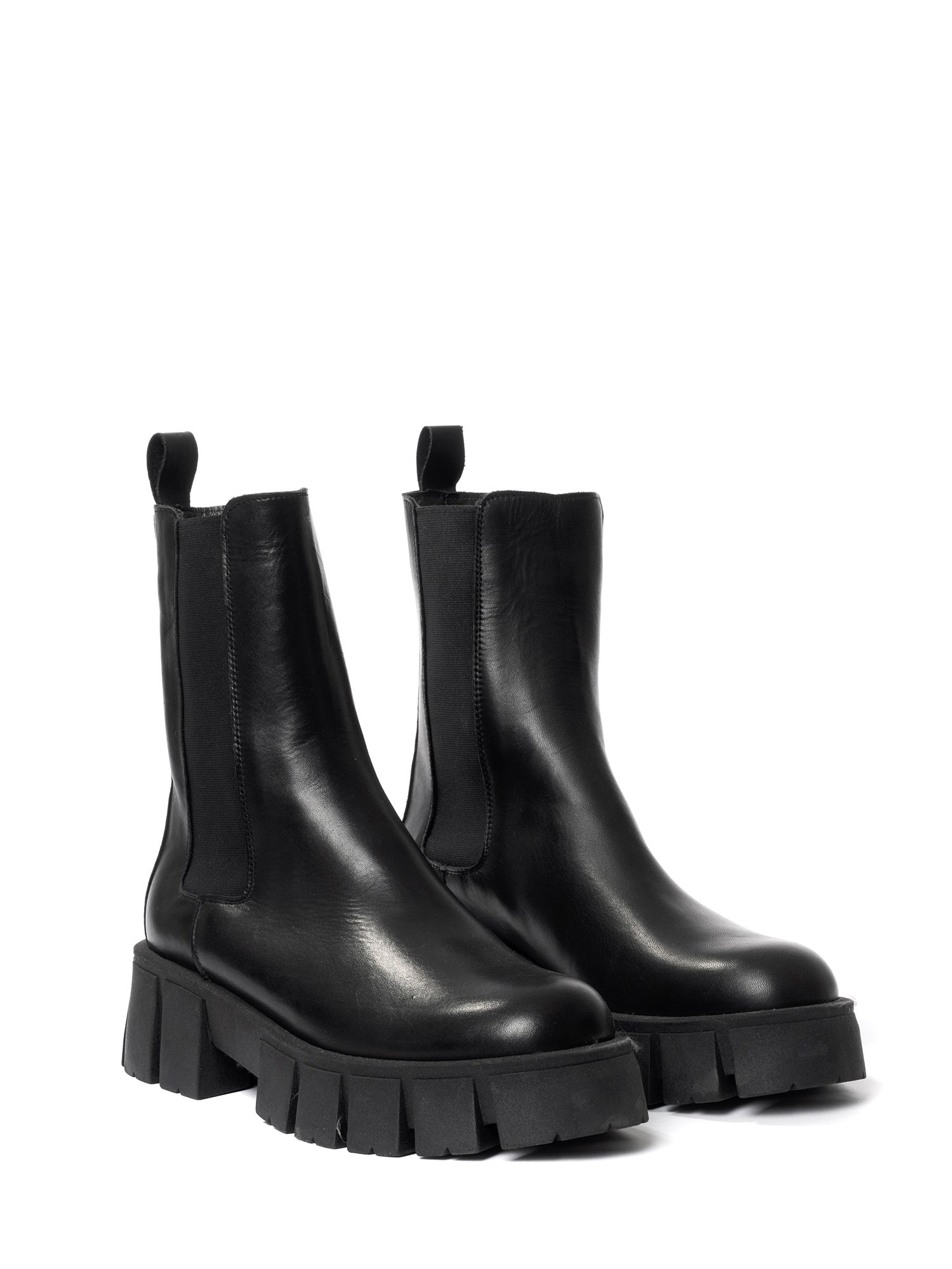 Copenhagen Biker in black calfskin