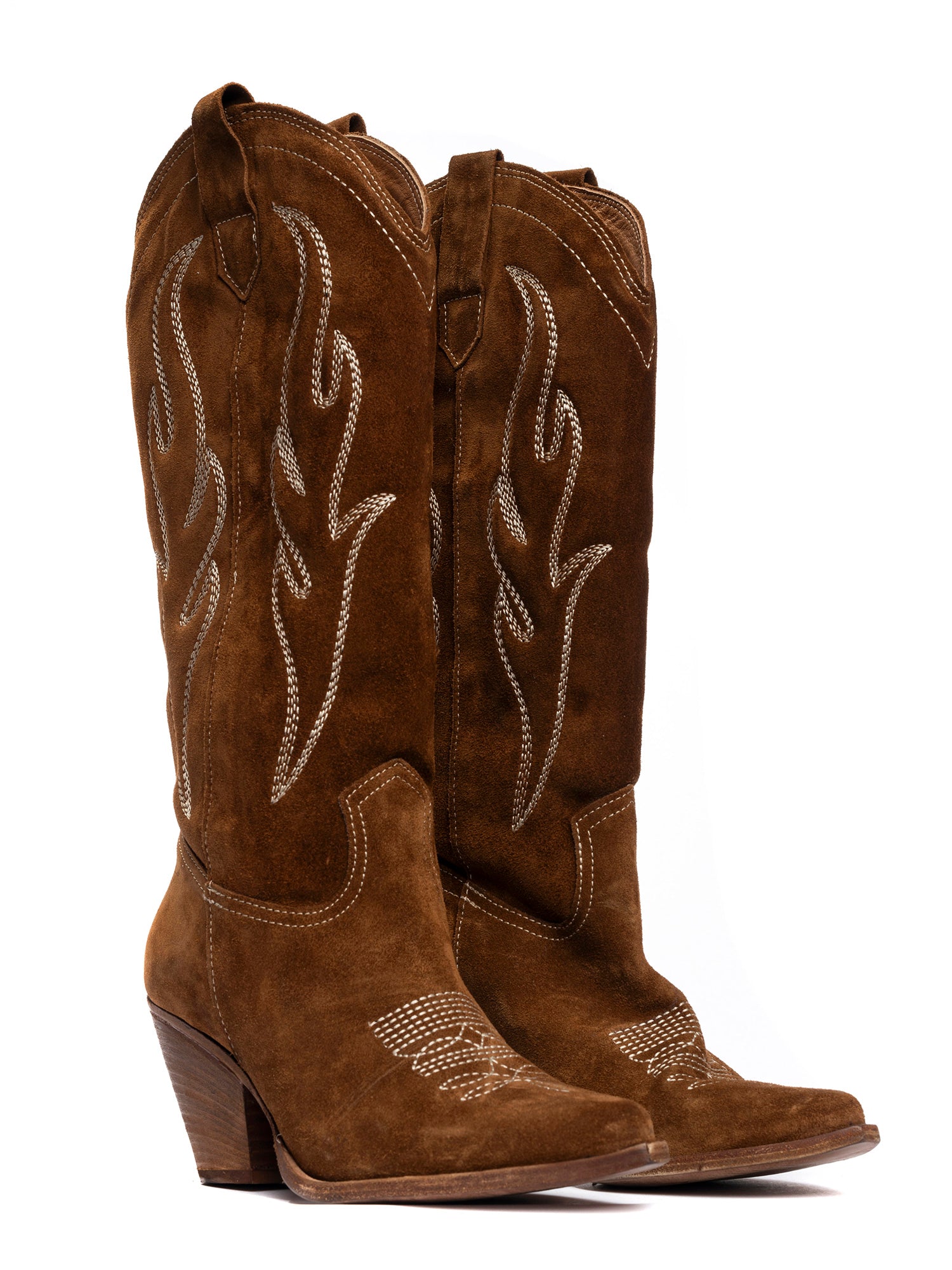 Corazón Stivali texani in camoscio cuoio