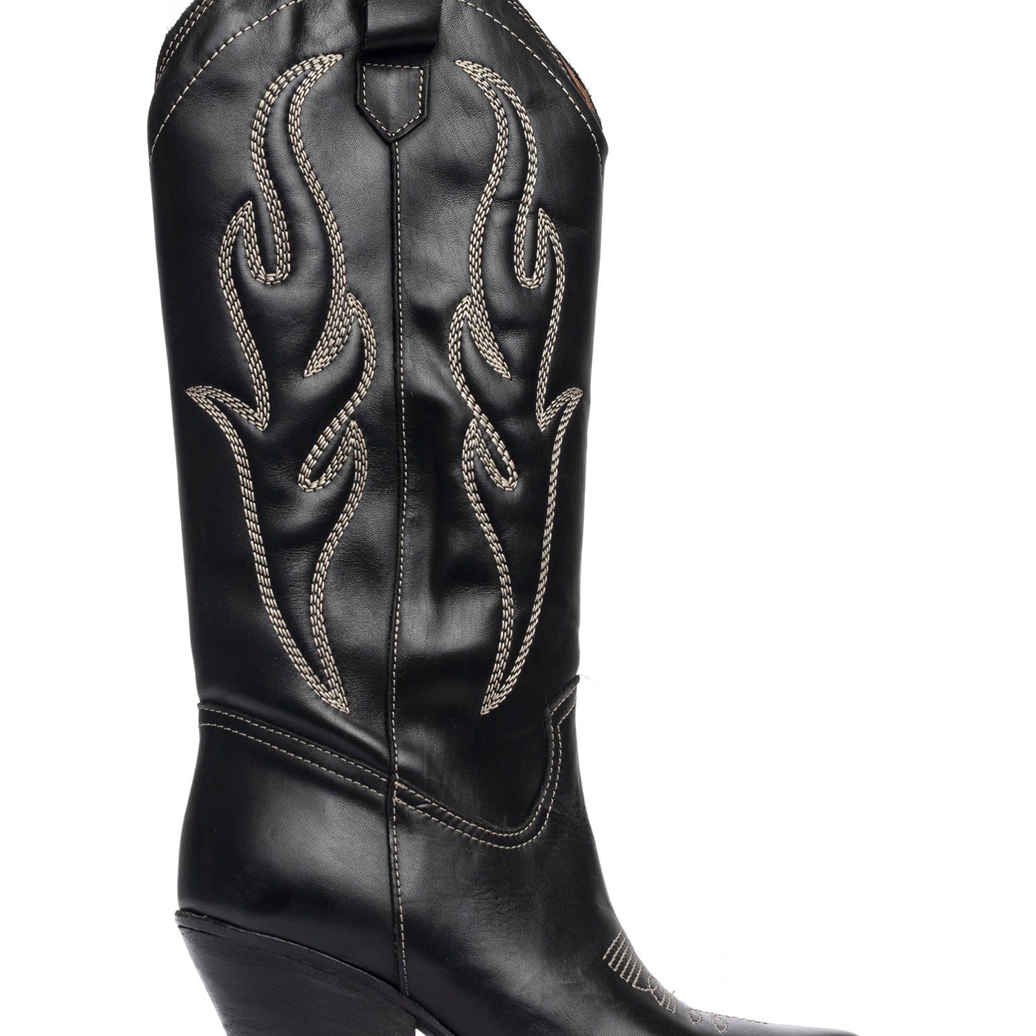 Corazon Stivali texani in vitello nero