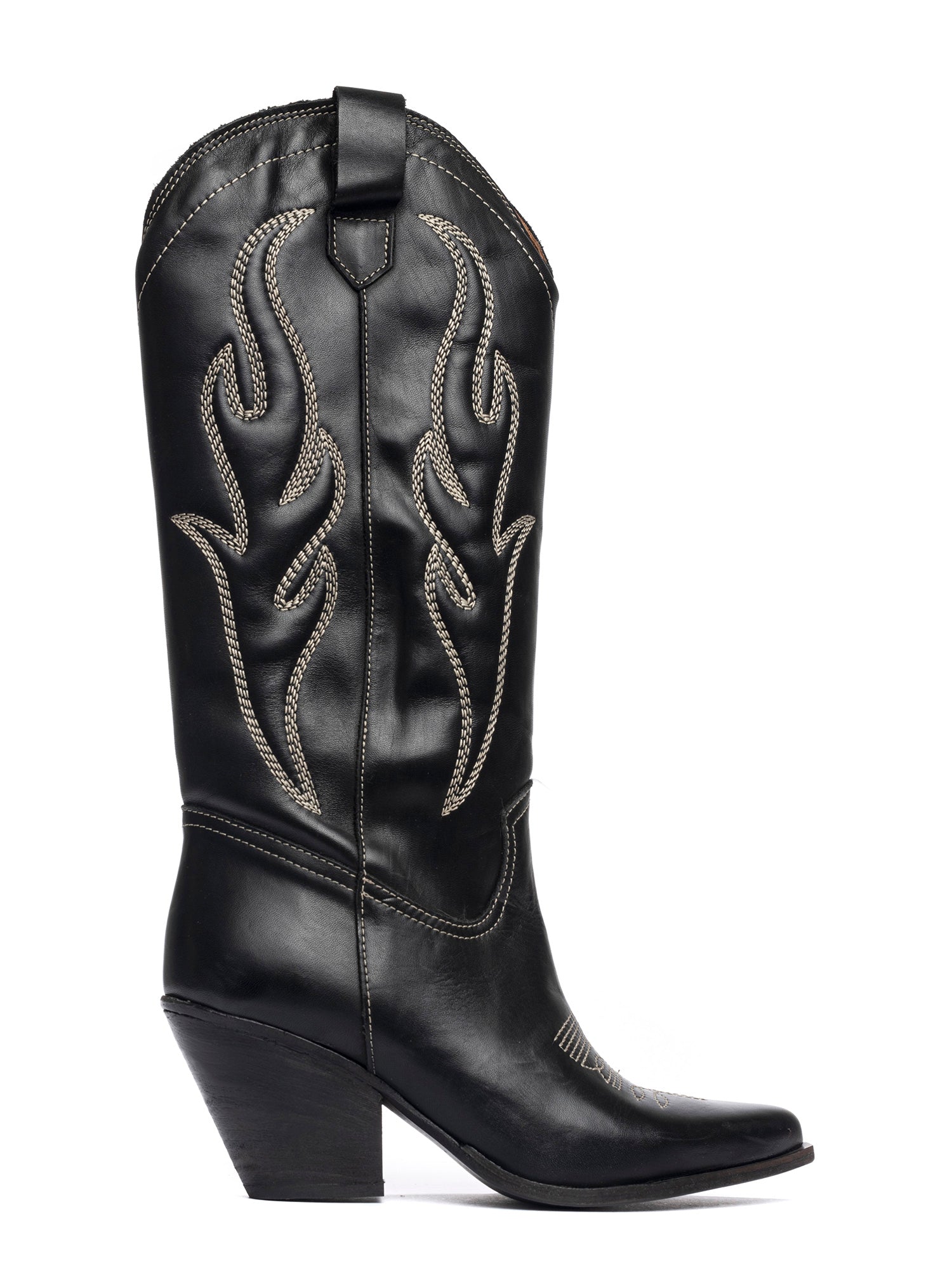 Corazon Stivali texani in vitello nero