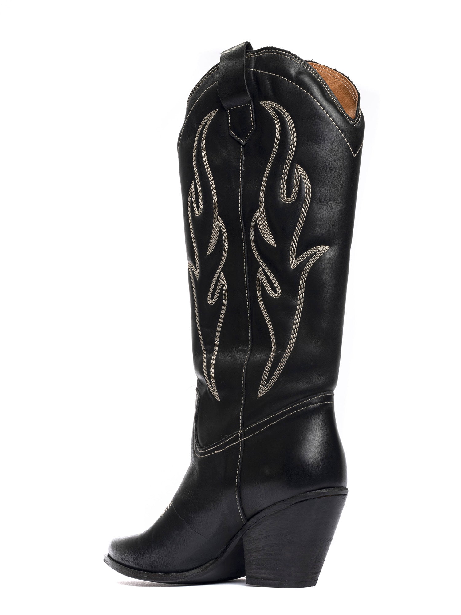 Corazon Stivali texani in vitello nero