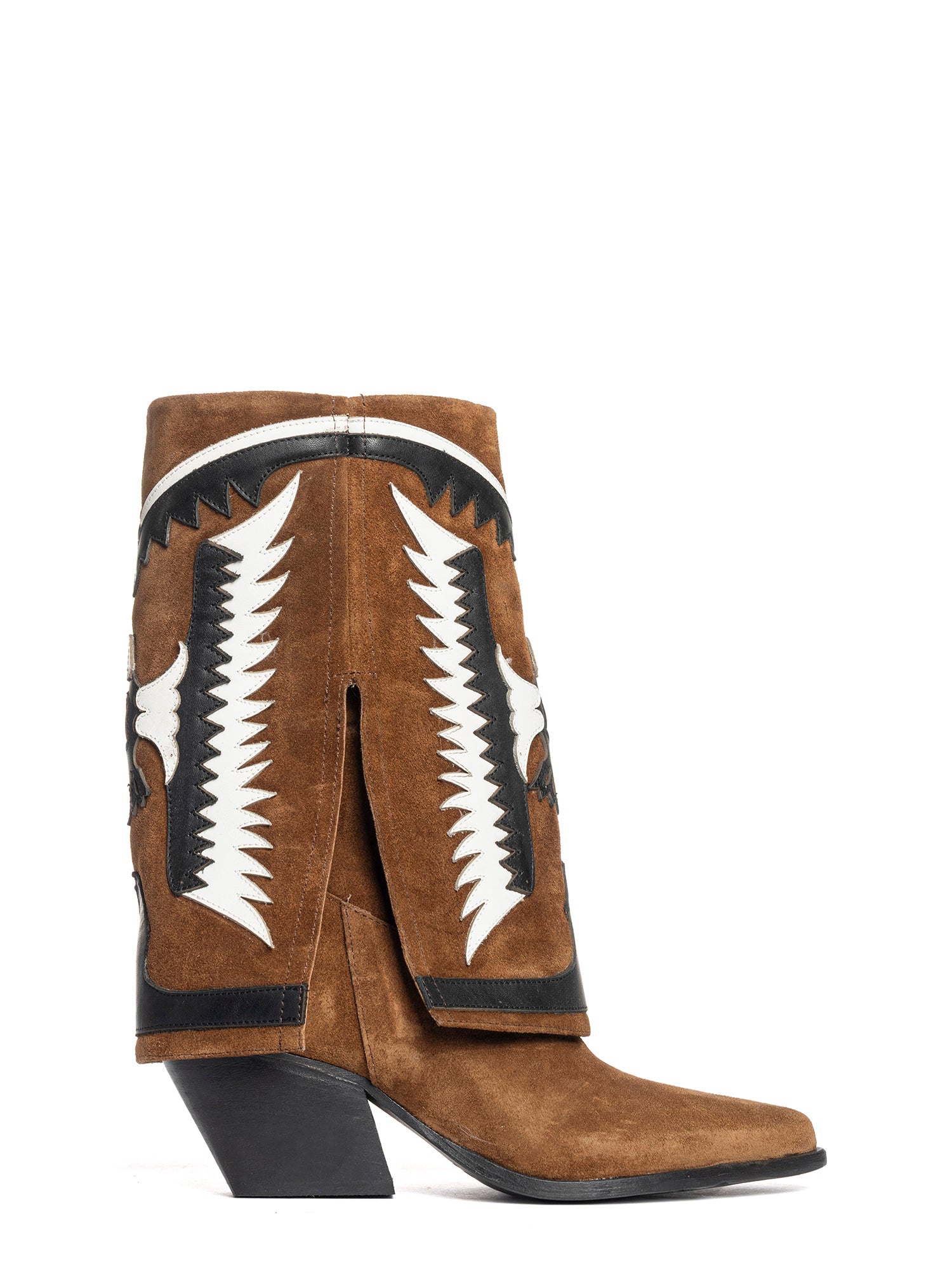 Cubana Stivali texani in camoscio cuoio