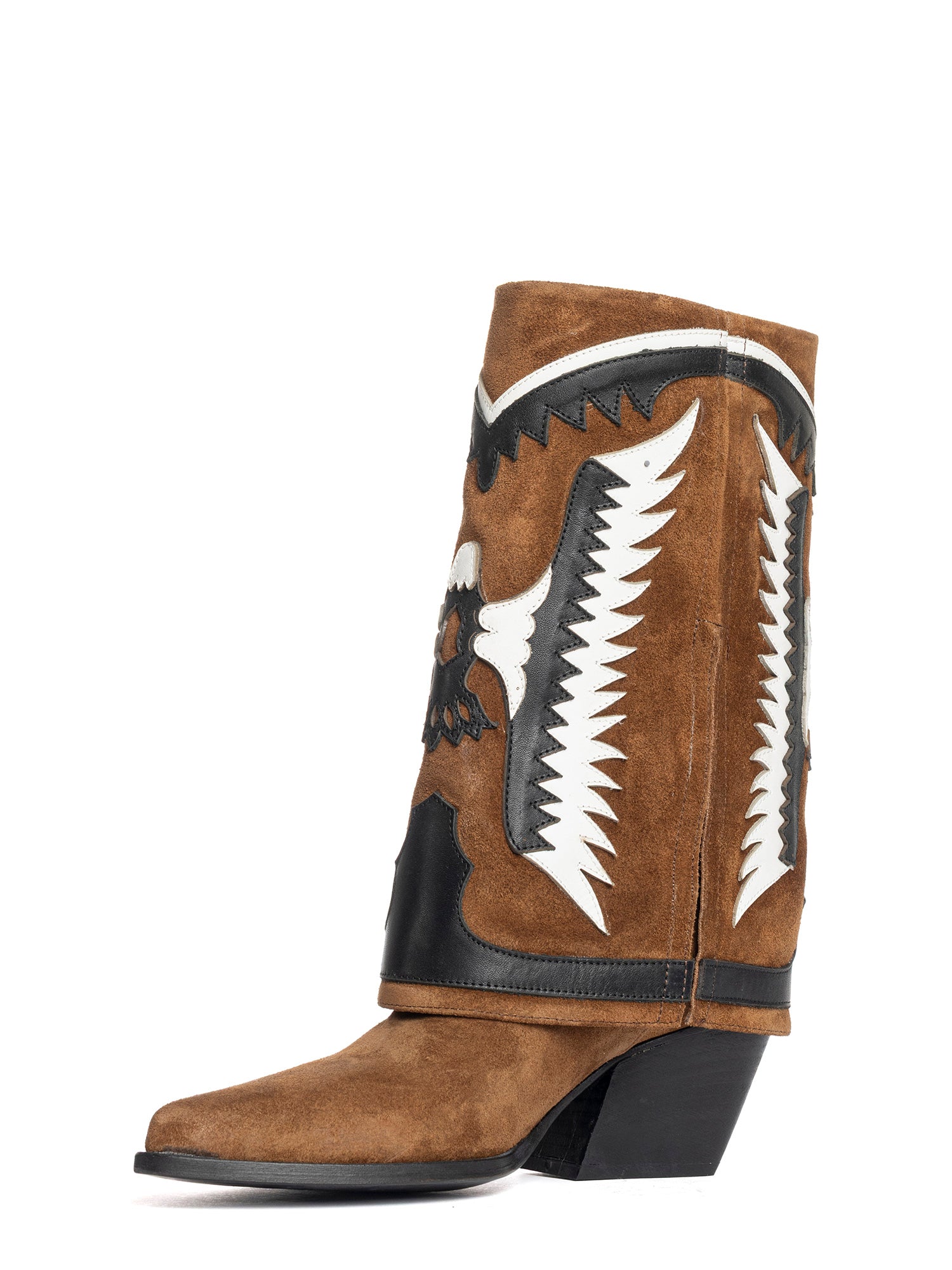 Cubana Stivali texani in camoscio cuoio