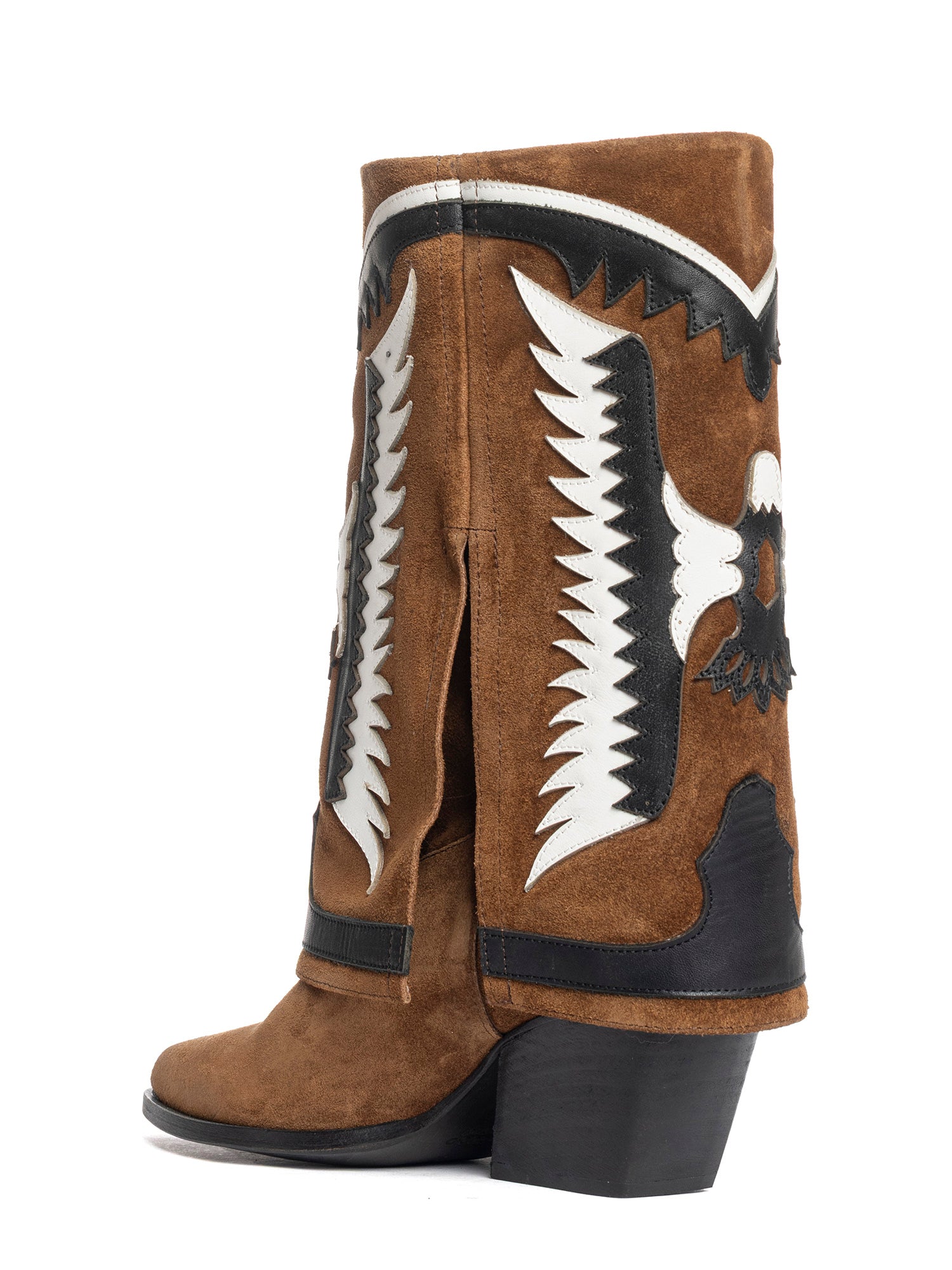 Cubana Stivali texani in camoscio cuoio