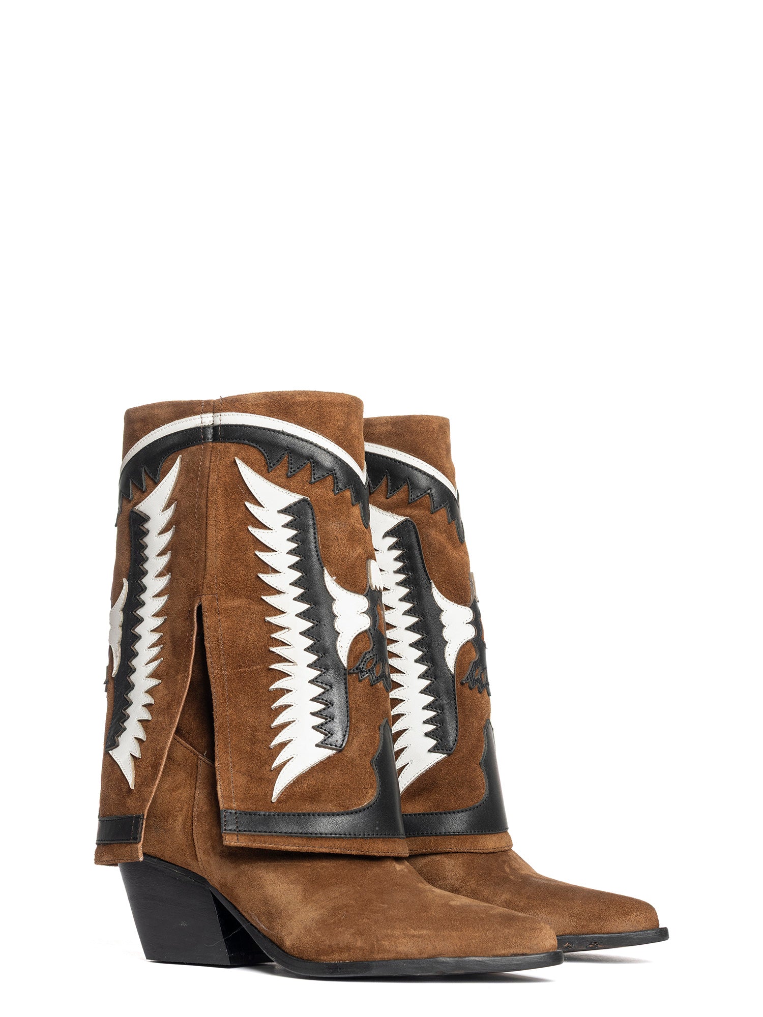 Cubana Stivali texani in camoscio cuoio