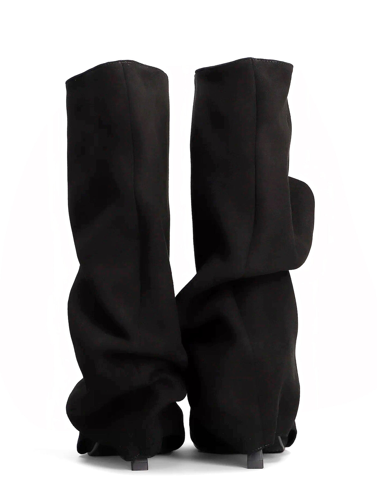 Camy Bottines ouvertes en daim noir