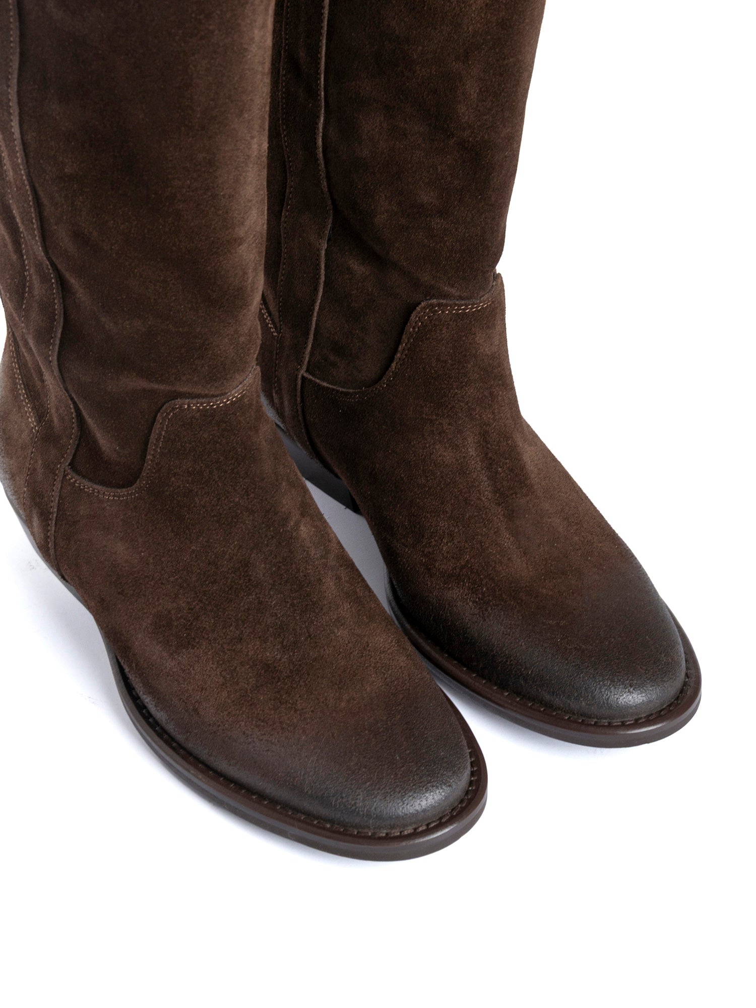Guatemala Brown Suede Texan Boots