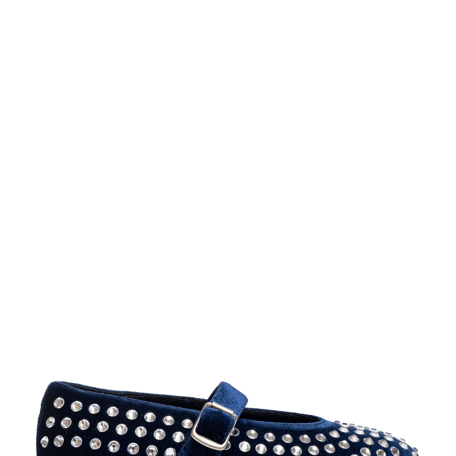 Gold Ballerine velluto blu