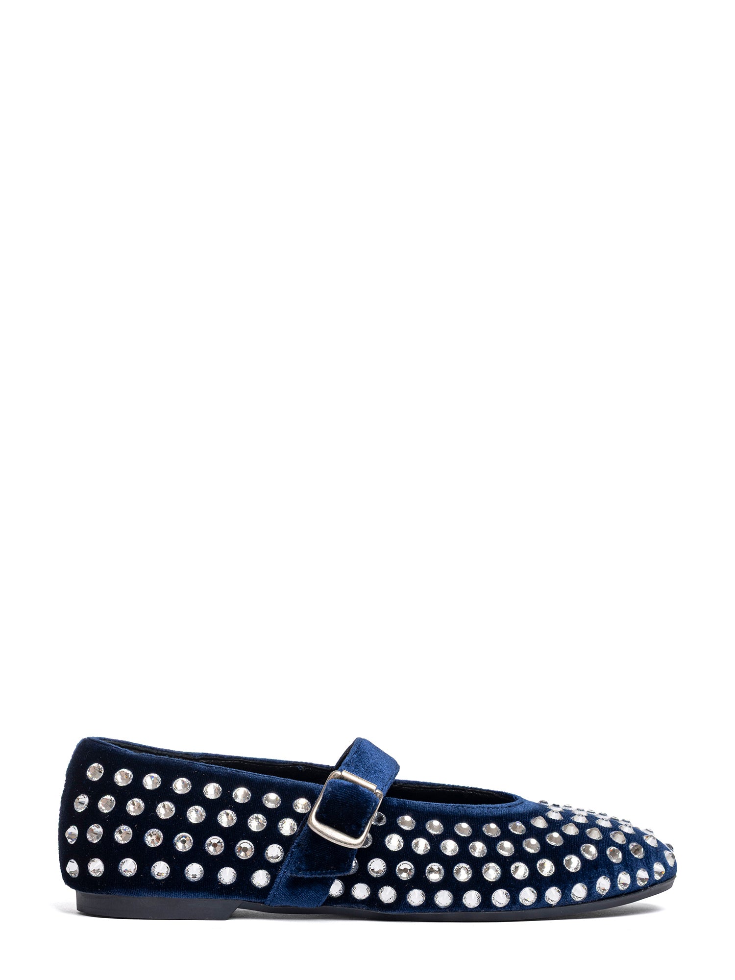 Gold Ballerine velluto blu