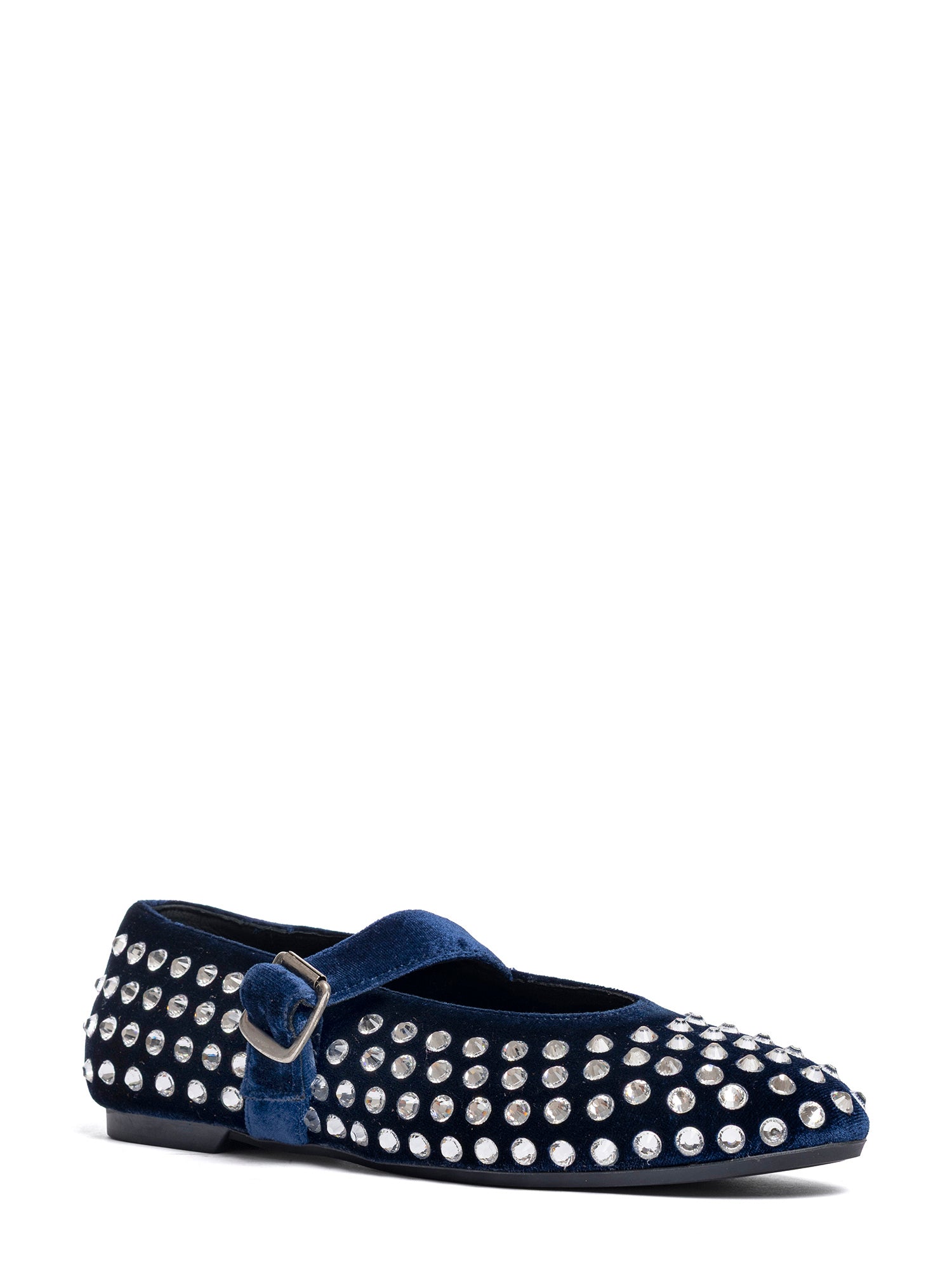 Gold Ballerine velluto blu