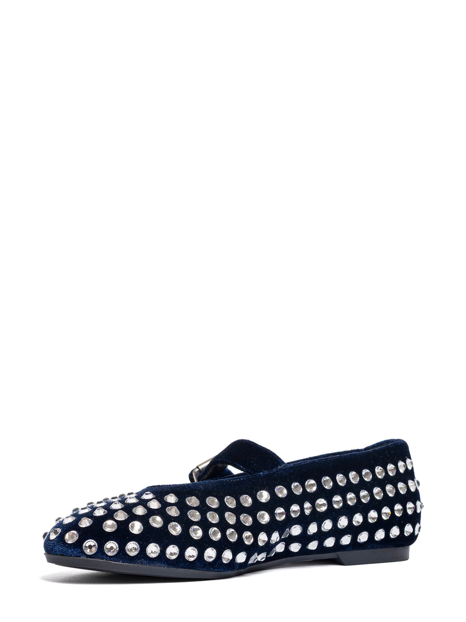 Gold Ballerine velluto blu