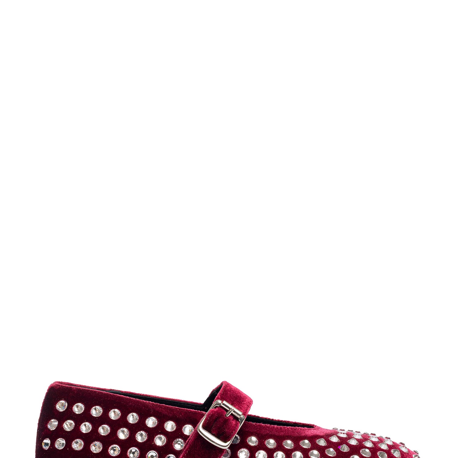 Gold Ballerine velluto bordeaux