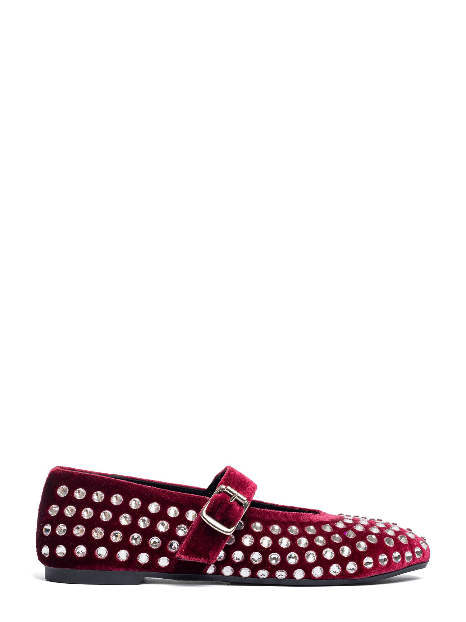 Gold Ballerine velluto bordeaux