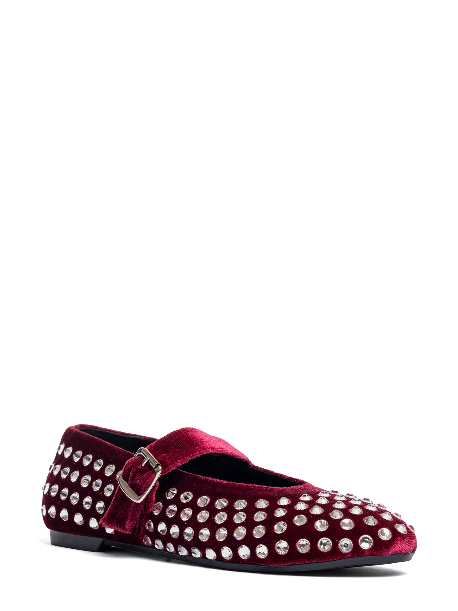 Gold Ballerine velluto bordeaux