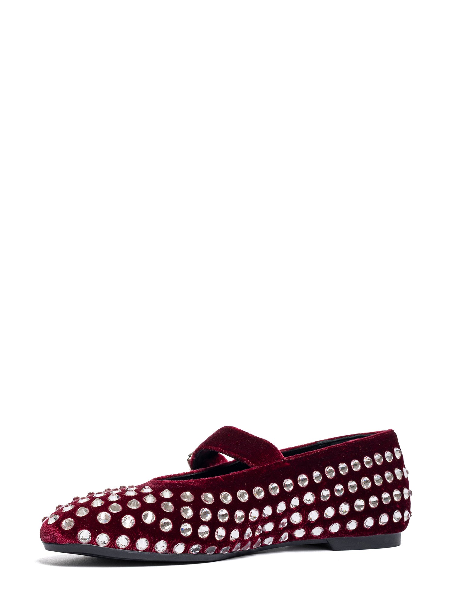 Gold Ballerine velluto bordeaux