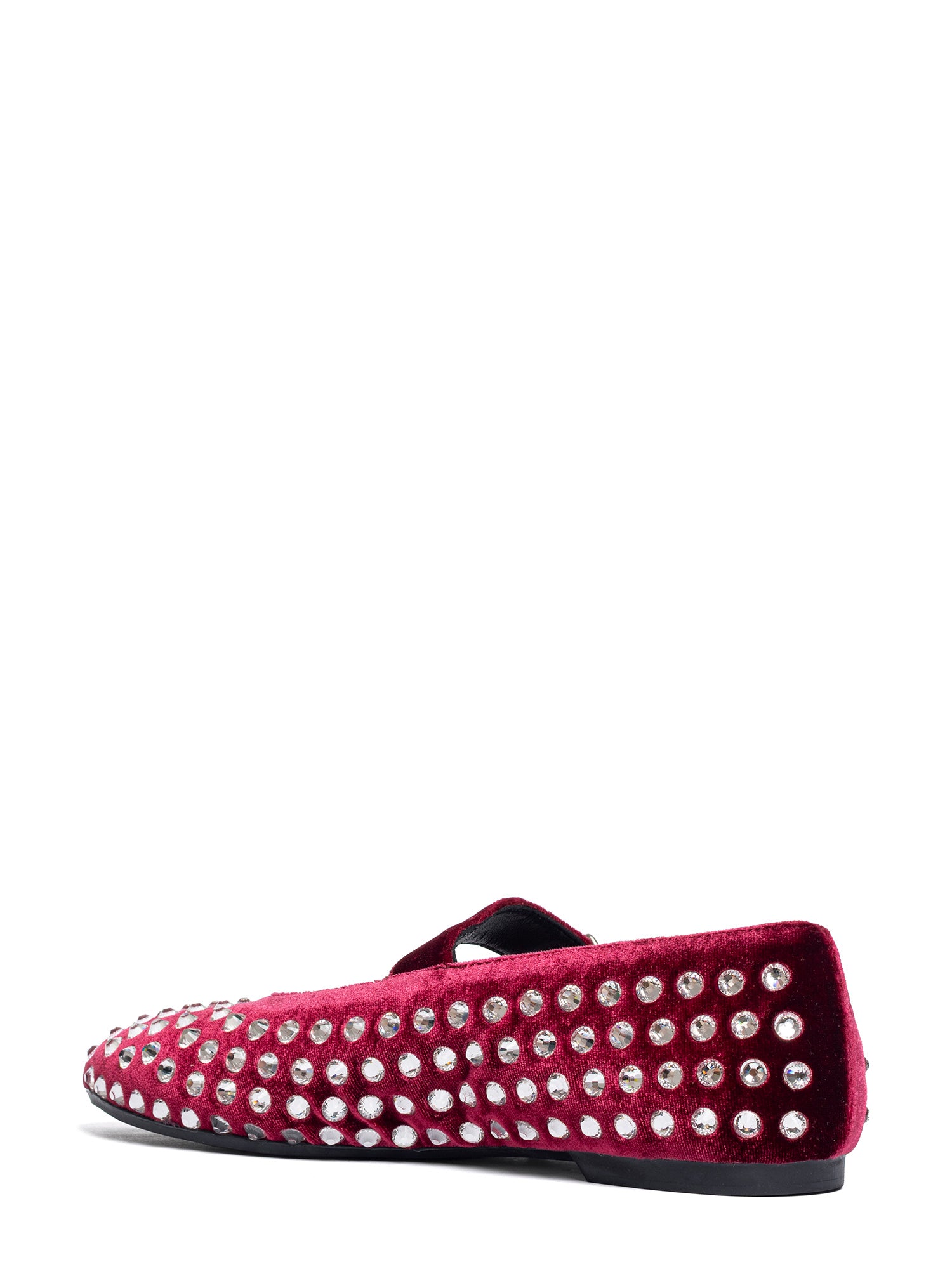 Gold Ballerine velluto bordeaux