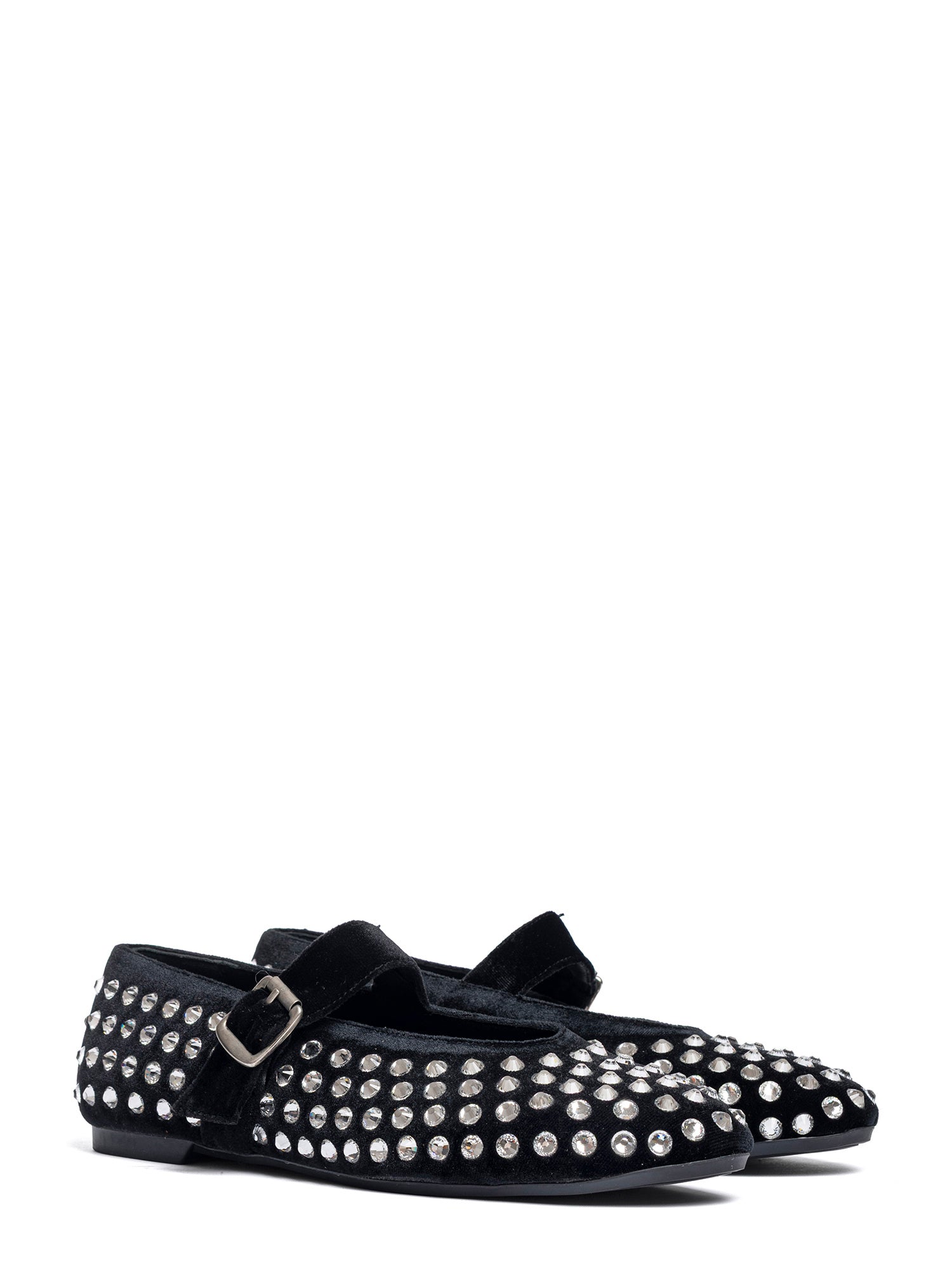 Gold Ballerine velluto nero