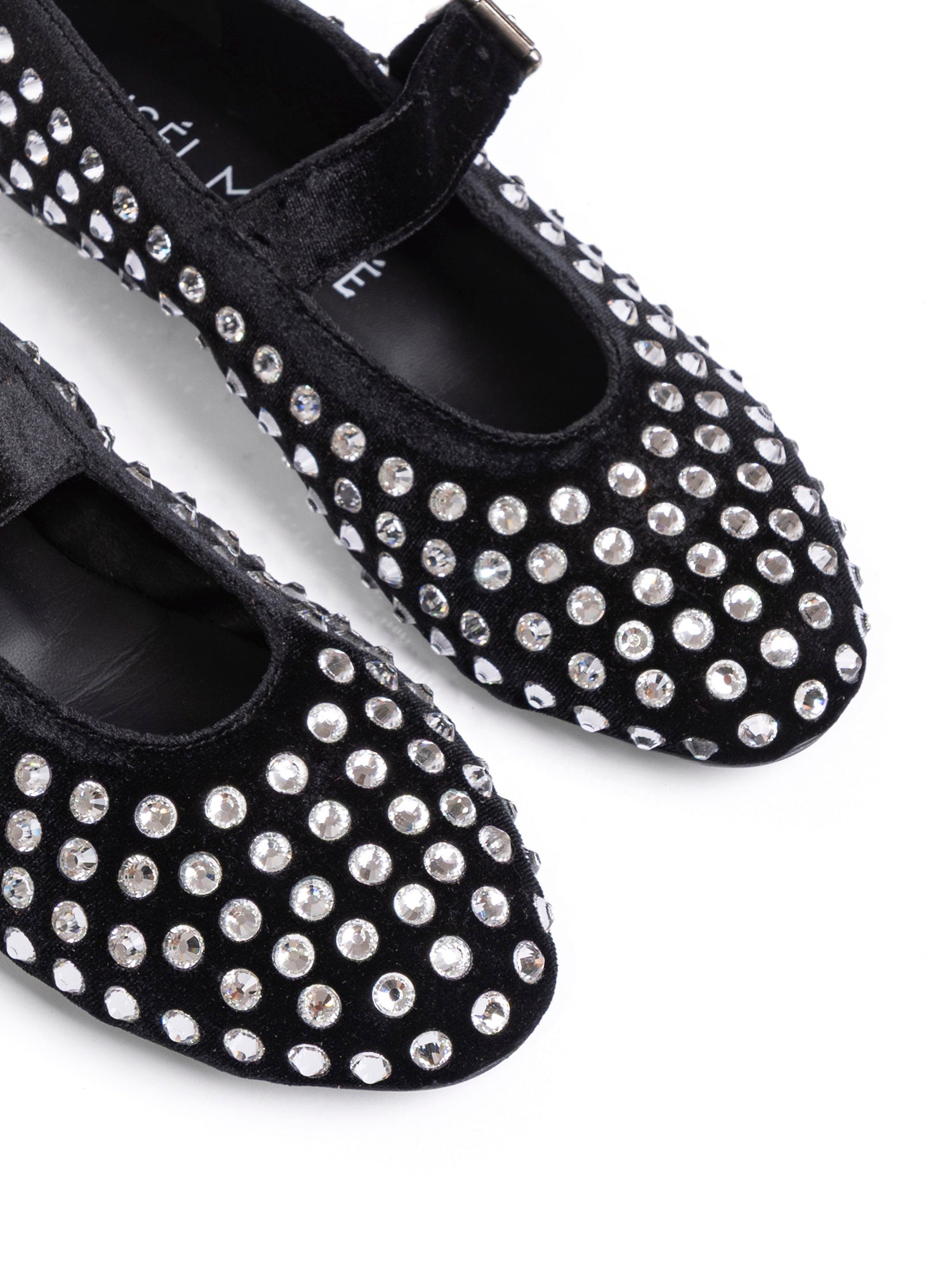 Gold Ballerine velluto nero