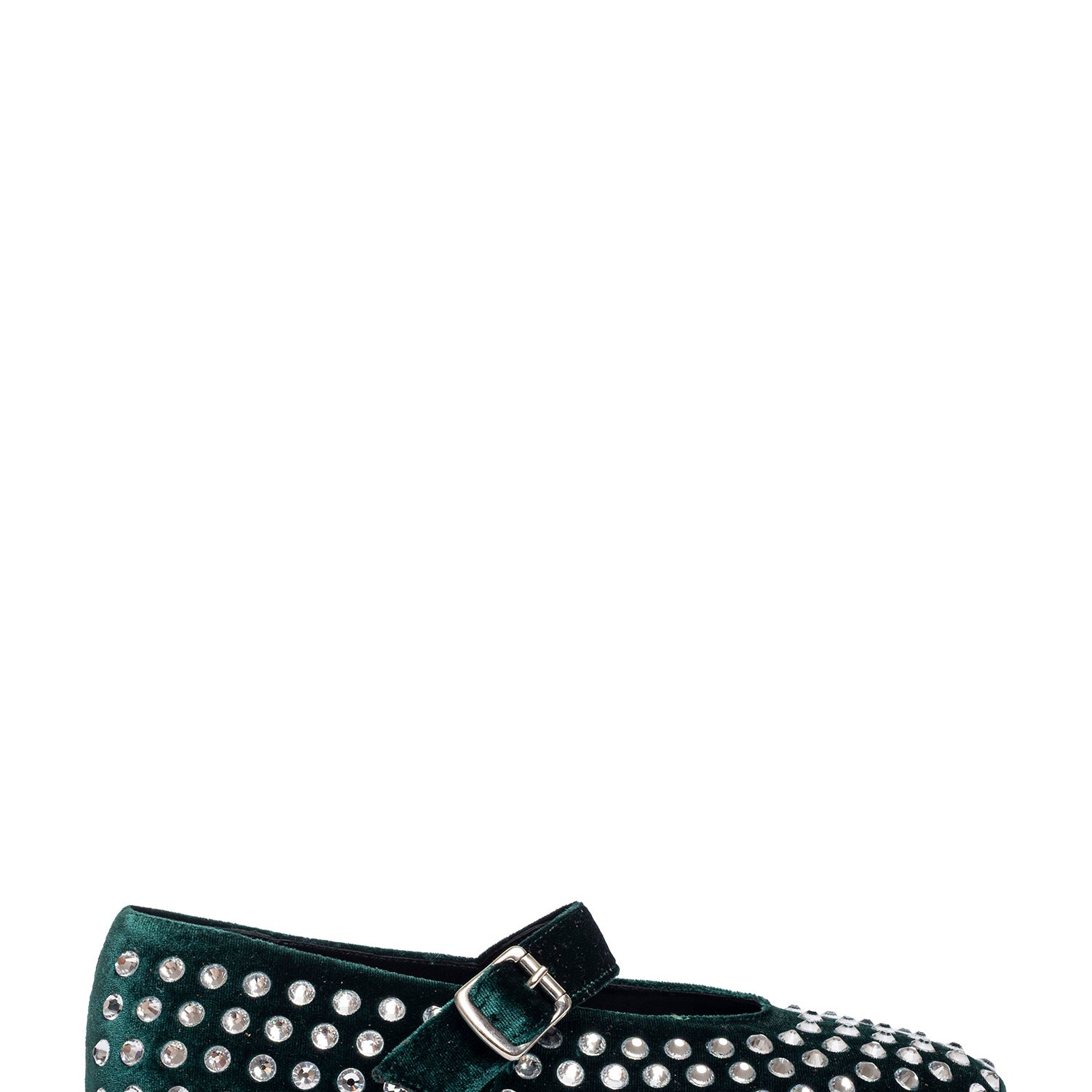 Gold Ballerine velluto verde