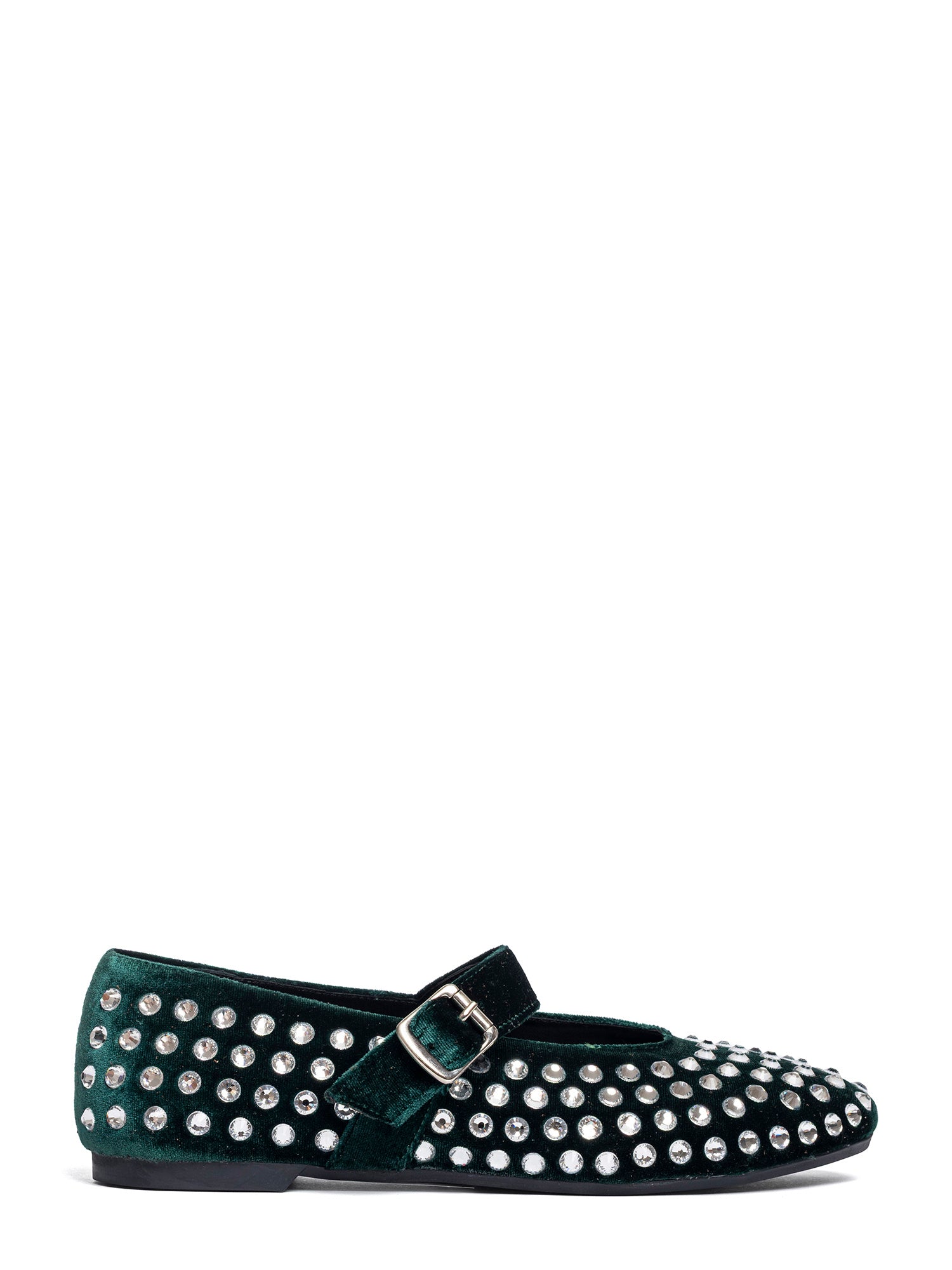 Gold Ballerine velluto verde