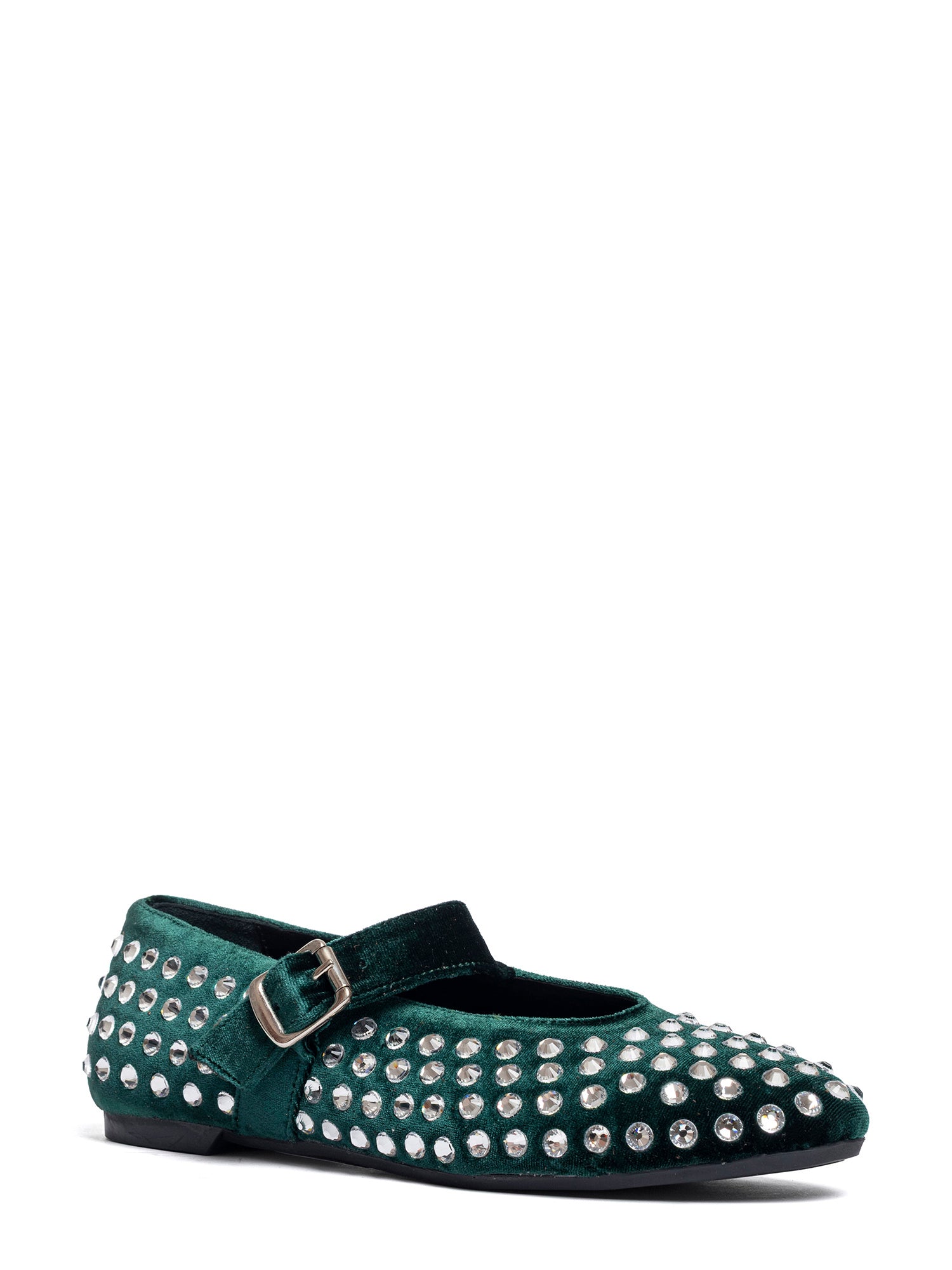Gold Ballerine velluto verde